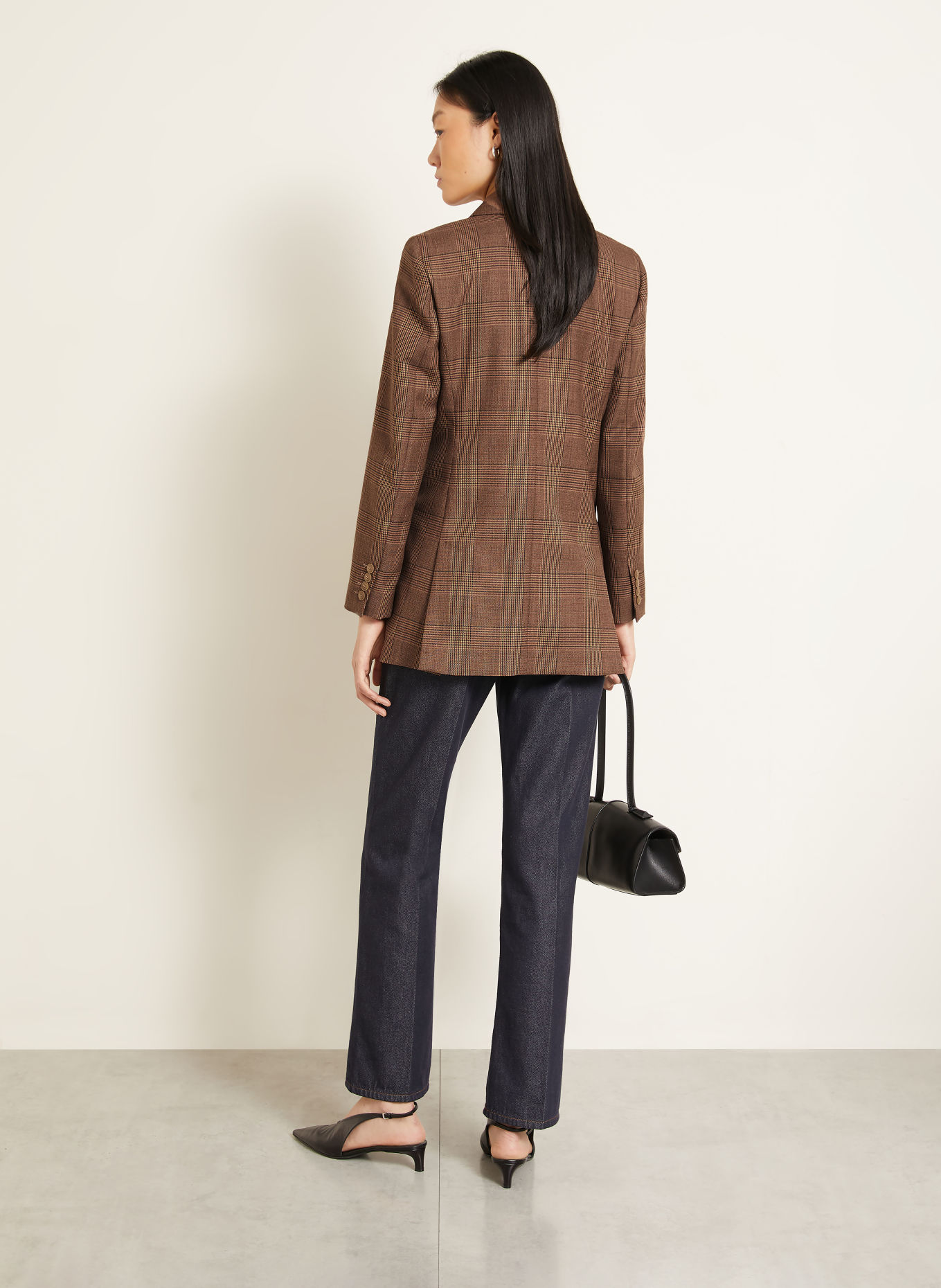 Max Mara Blazer long ASTRALE: CHAMEAU / MARRON FONCÉ