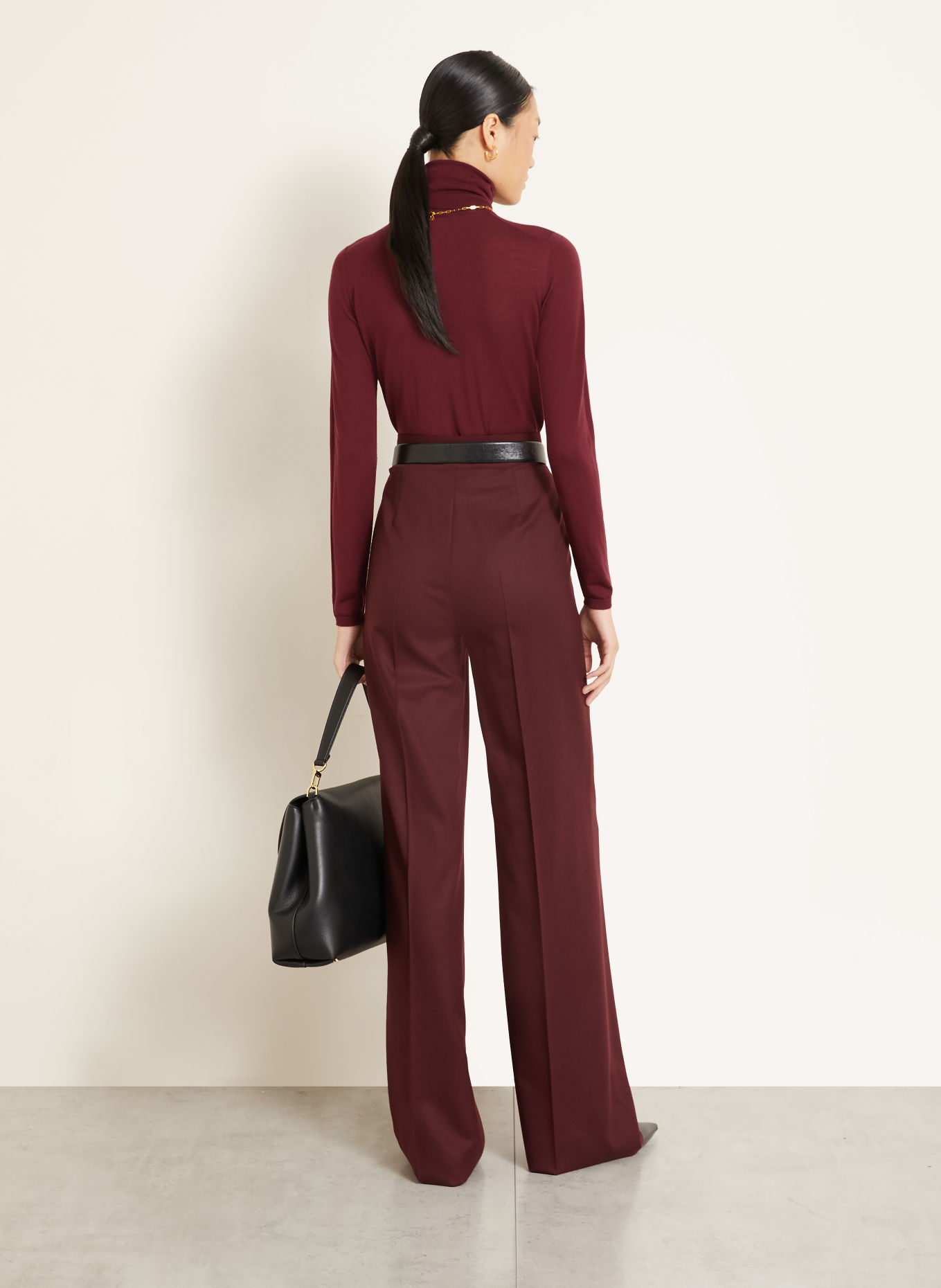 Max Mara Pull à col roulé SALUTO: ROUGE FONCÉ