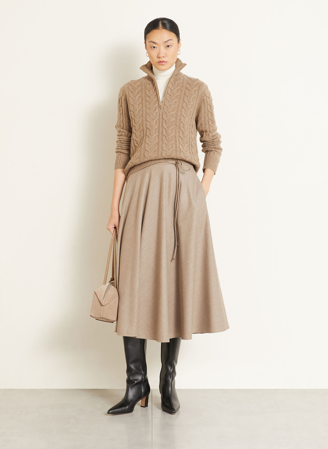Max Mara Cashmere-Troyer LIBERO: CAMEL