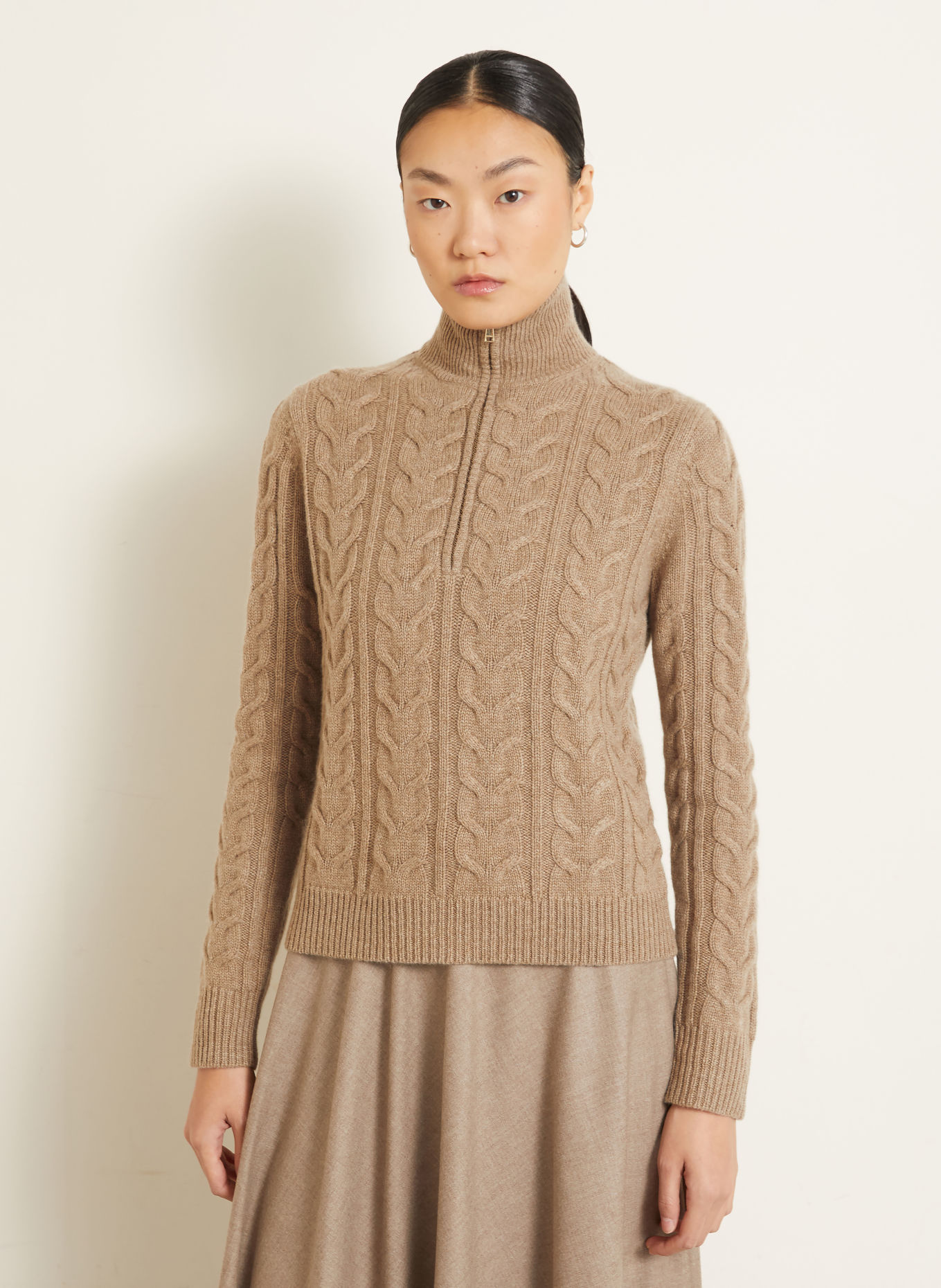 Max Mara Cashmere-Troyer LIBERO: CAMEL