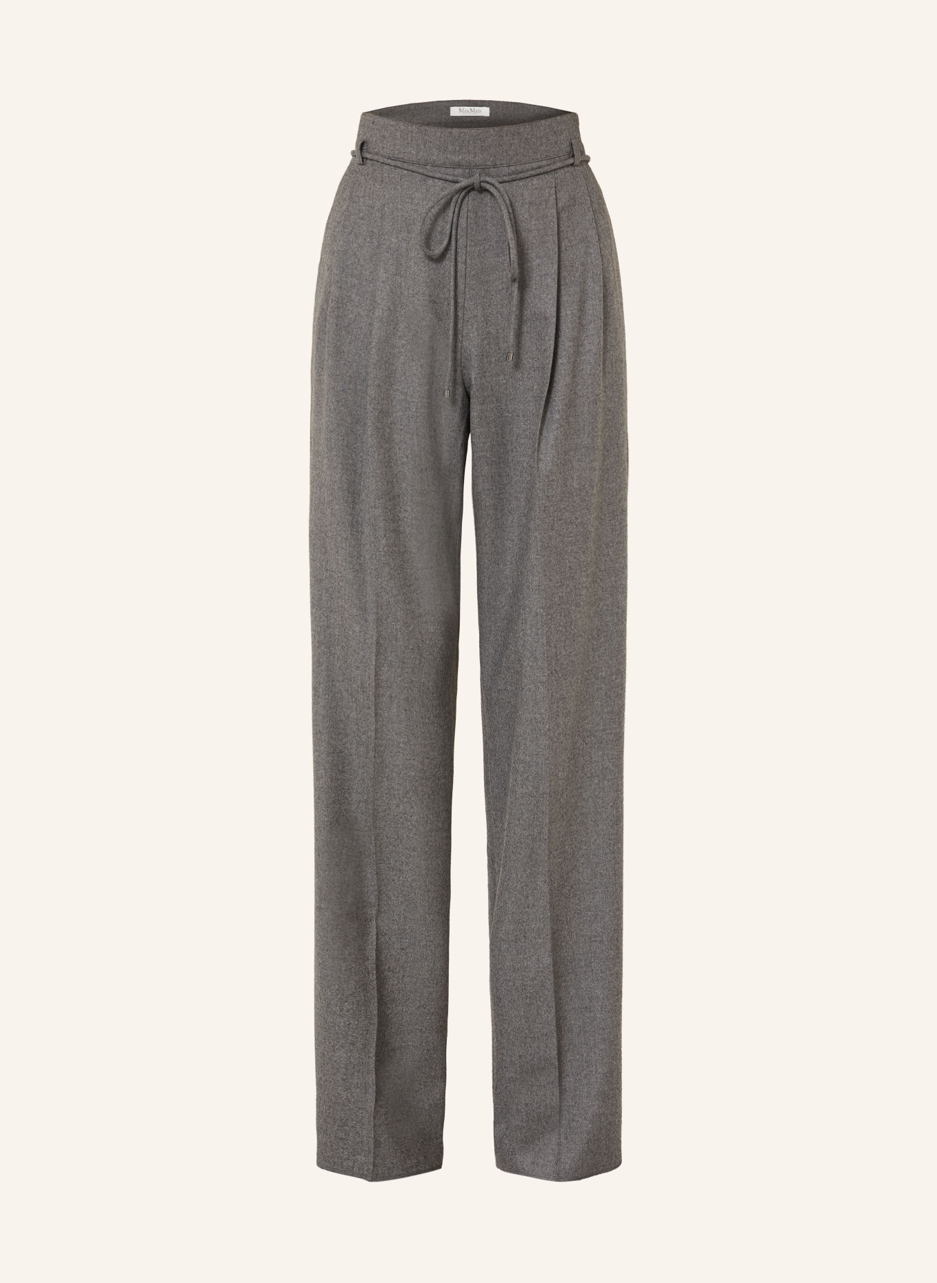 Max Mara Pantalon palazzo ALIBI en cachemire: GRIS