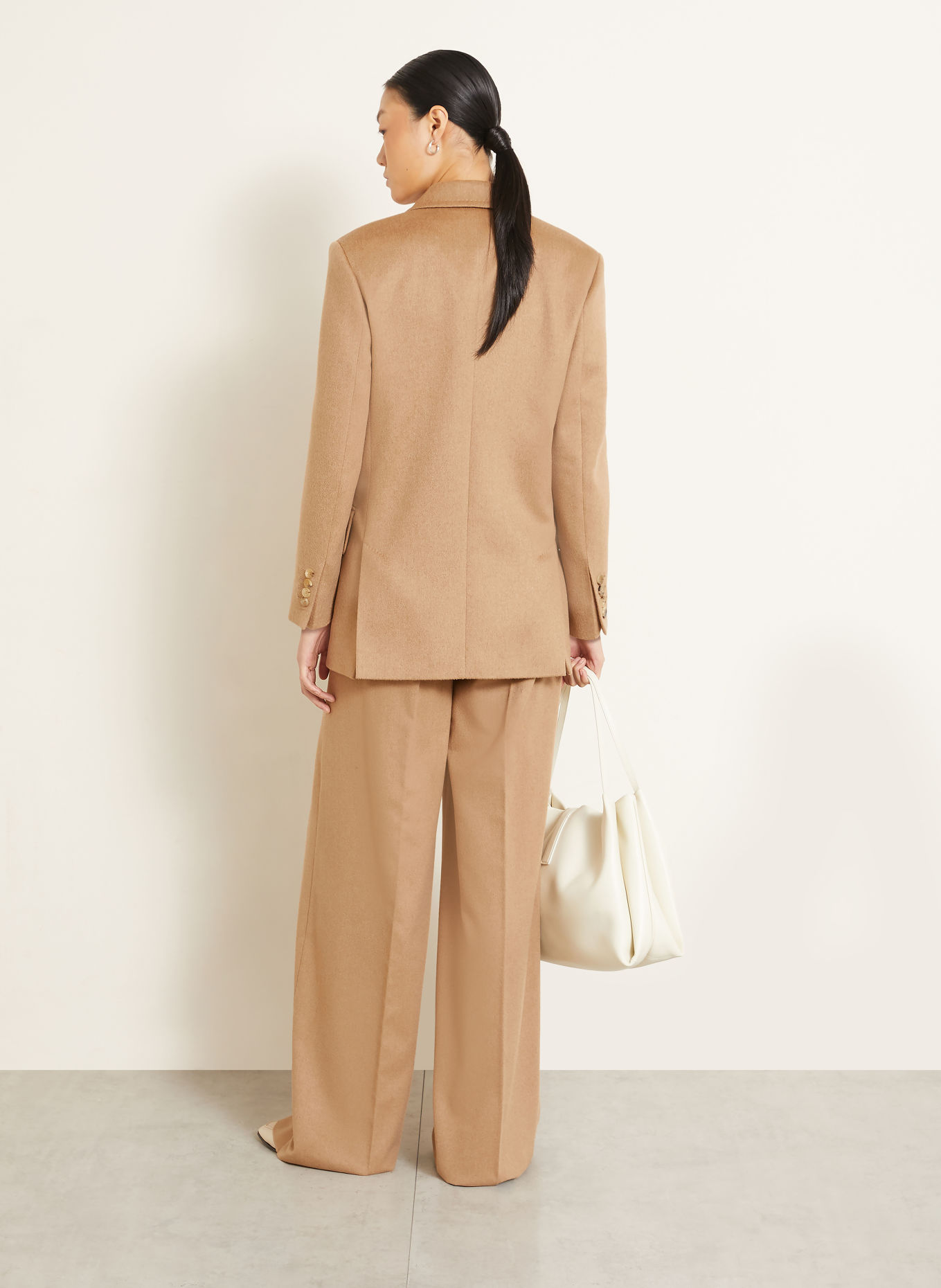 Max Mara Pantalon palazzo FILATO: CHAMEAU