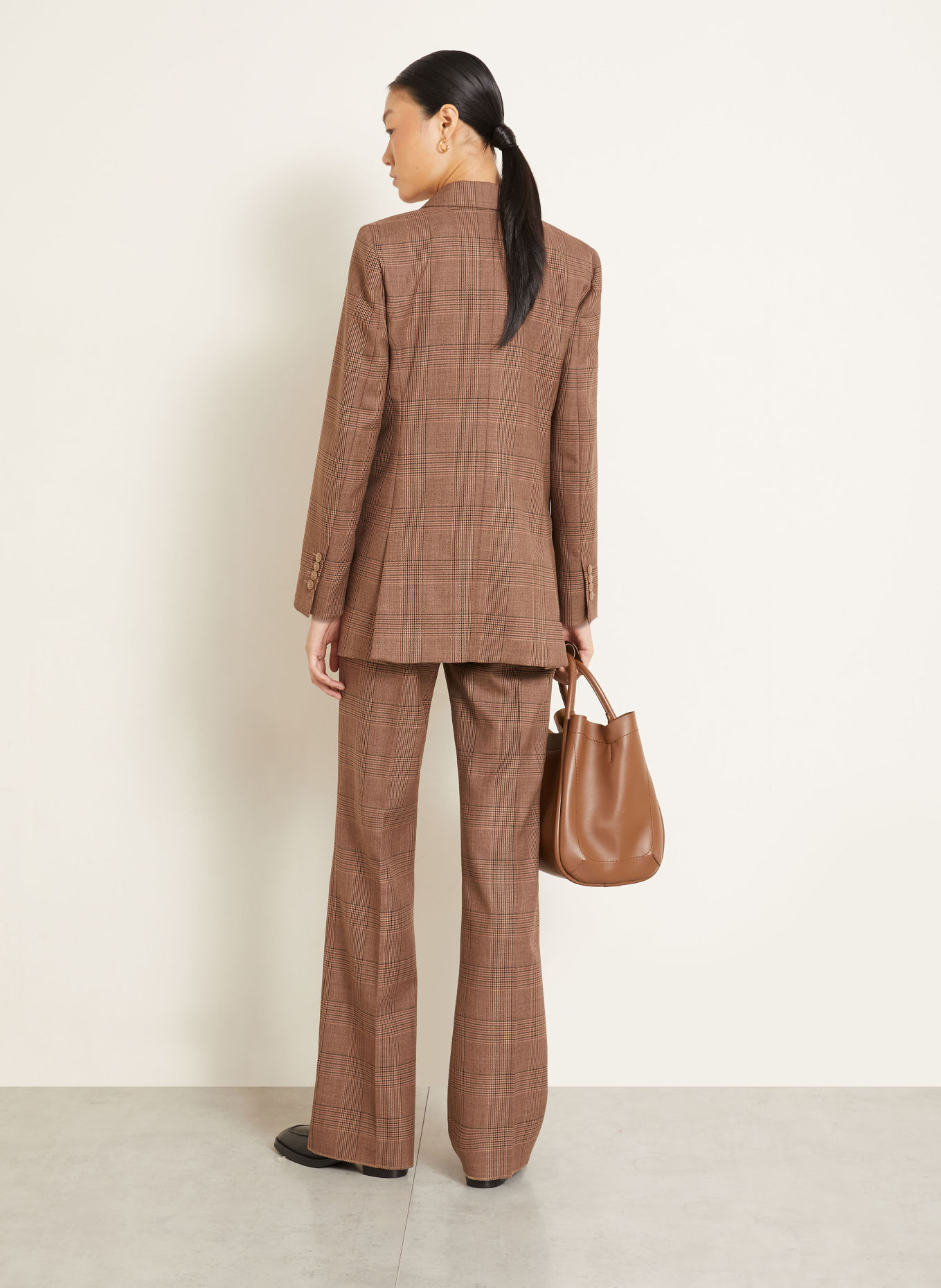 Max Mara Pantalon PEPATO: MARRON / MARRON CLAIR / NOIR