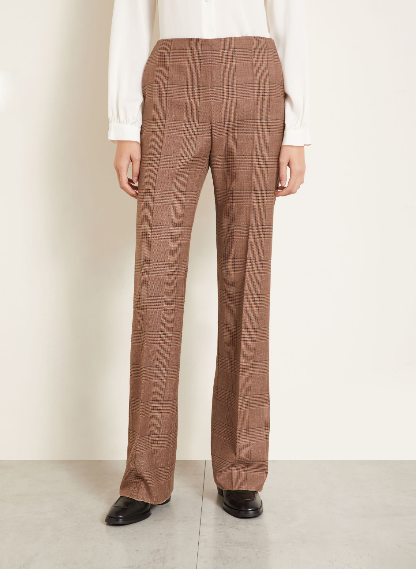 Max Mara Pantalon PEPATO: MARRON / MARRON CLAIR / NOIR