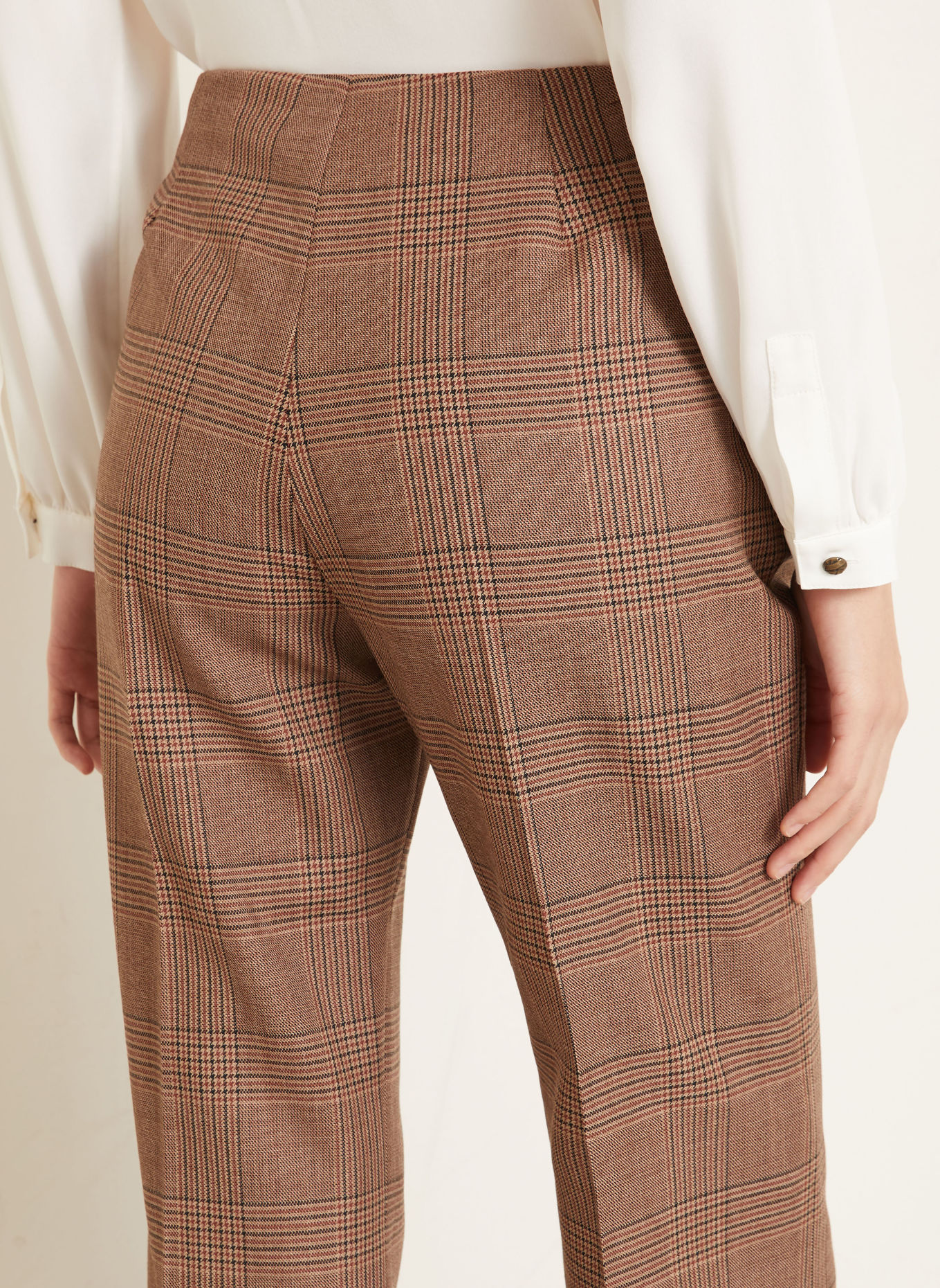 Max Mara Pantalon PEPATO: MARRON / MARRON CLAIR / NOIR