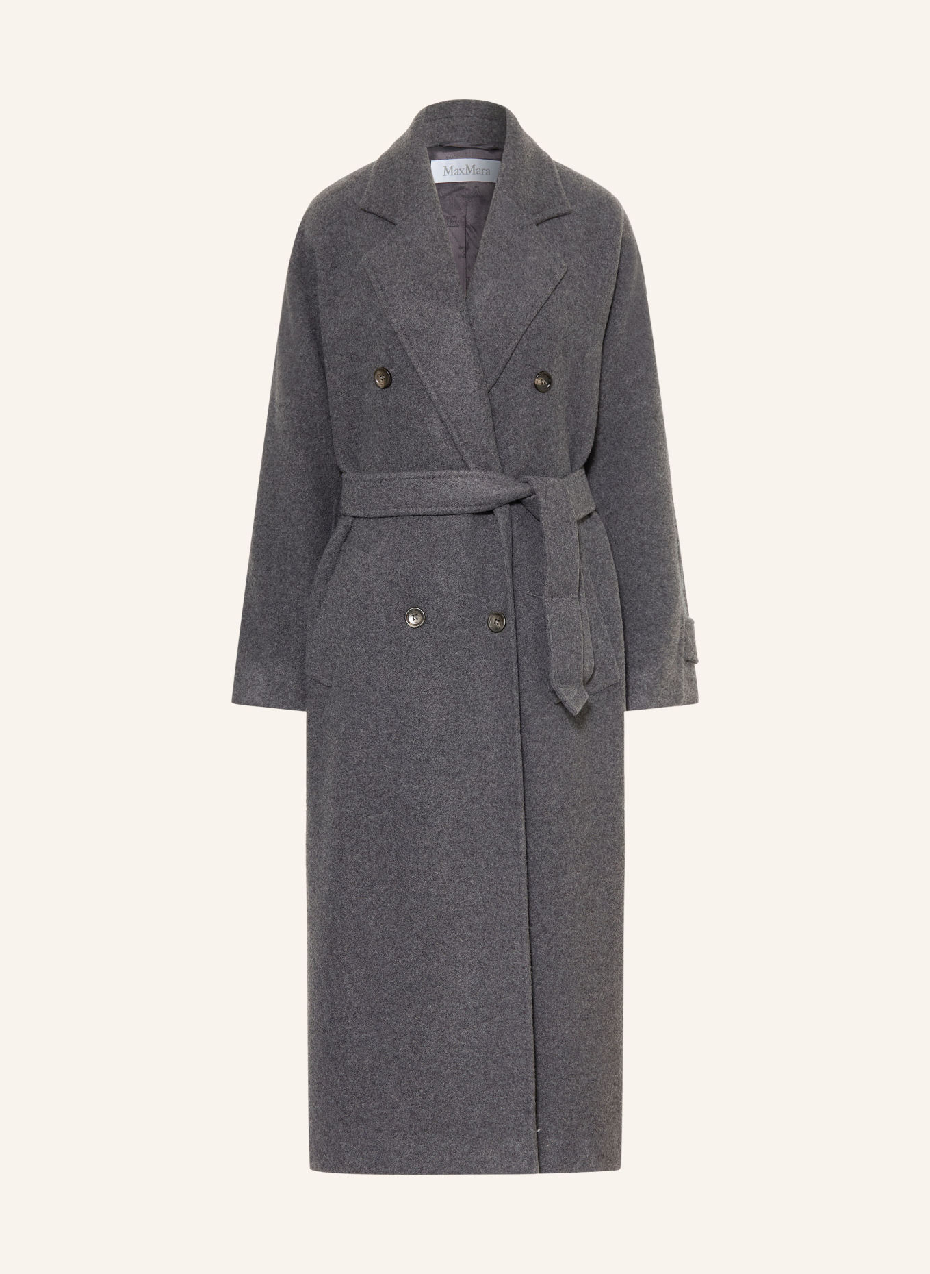 Max Mara Mantel CADMIO mit Cashmere: GRAU