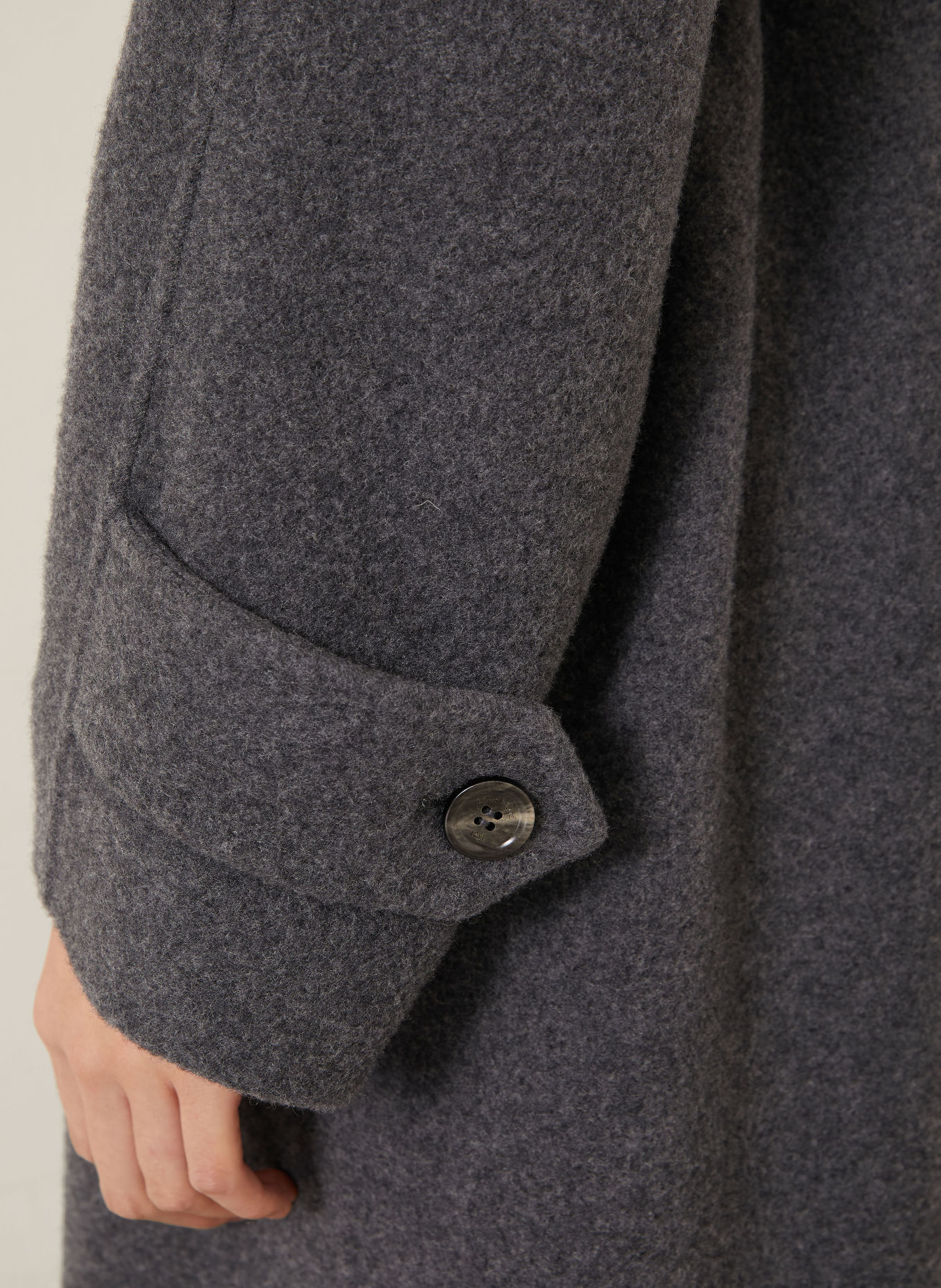 Max Mara Mantel CADMIO mit Cashmere: GRAU