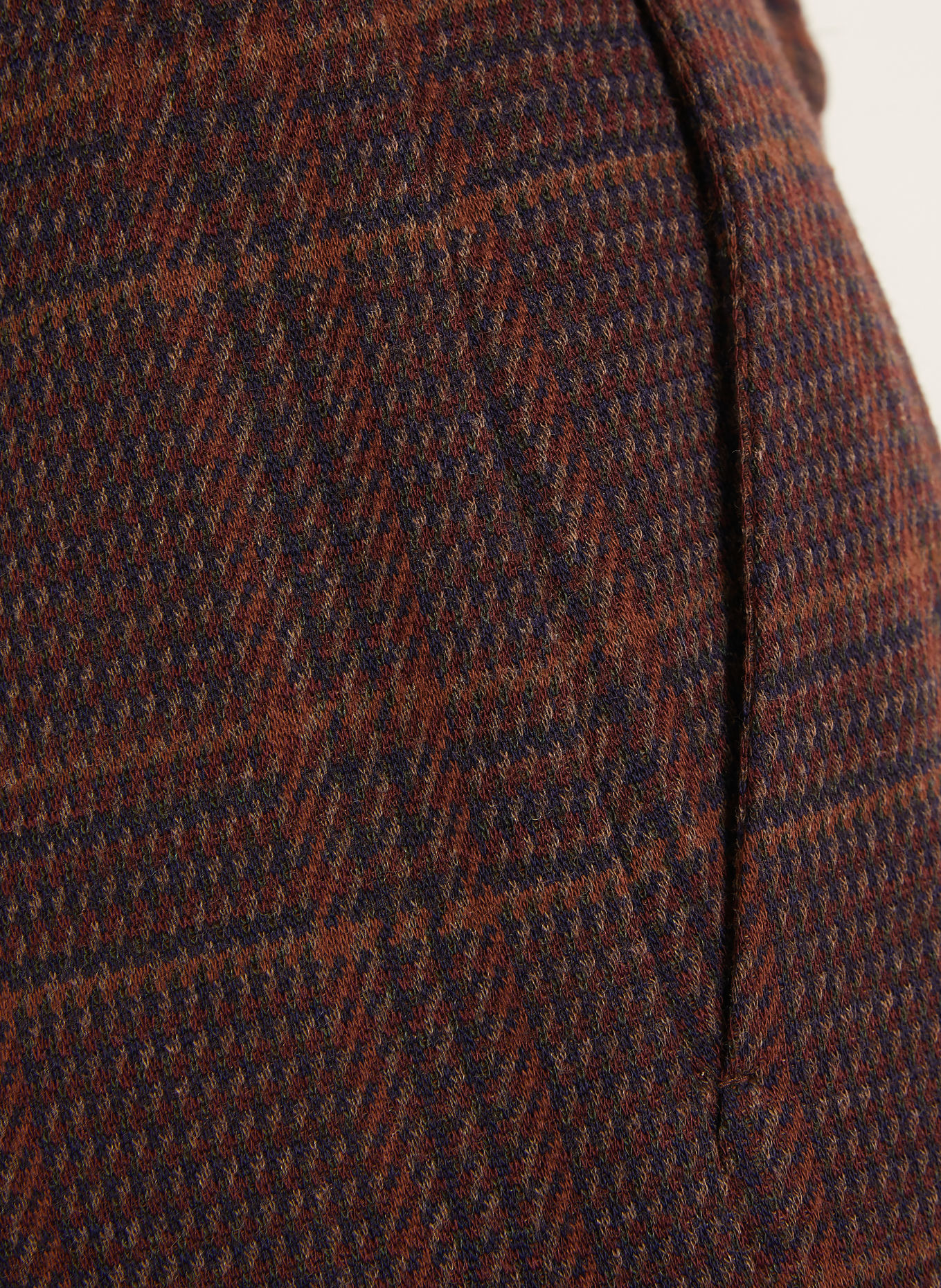 Max Mara Pantalon palazzo EMIRO en jersey: MARRON / MARRON CLAIR / BLEU FONCÉ