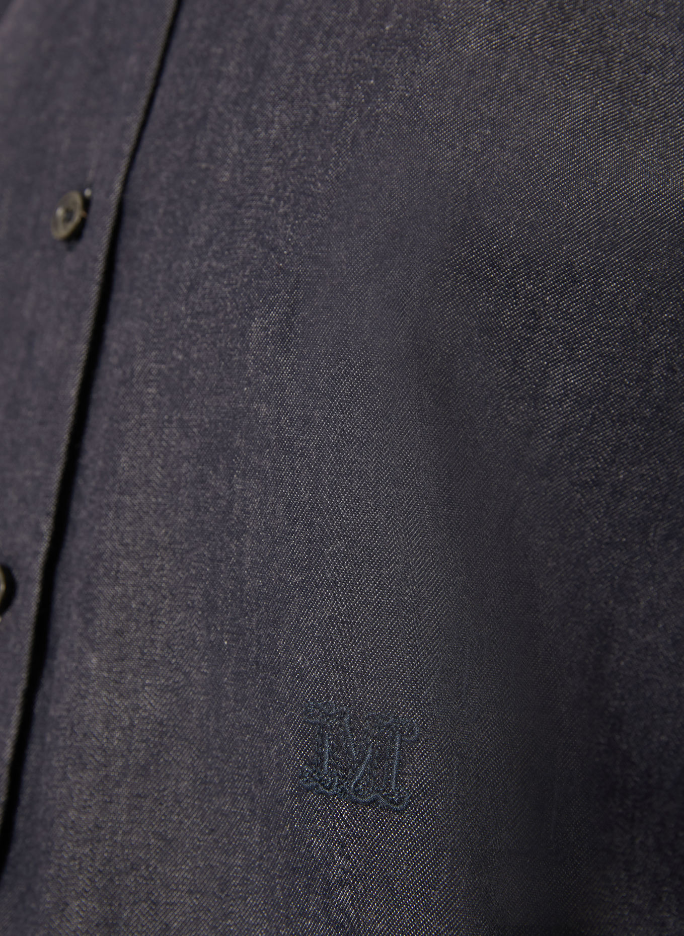 Max Mara Chemise en jean MOLO: BLEU FONCÉ