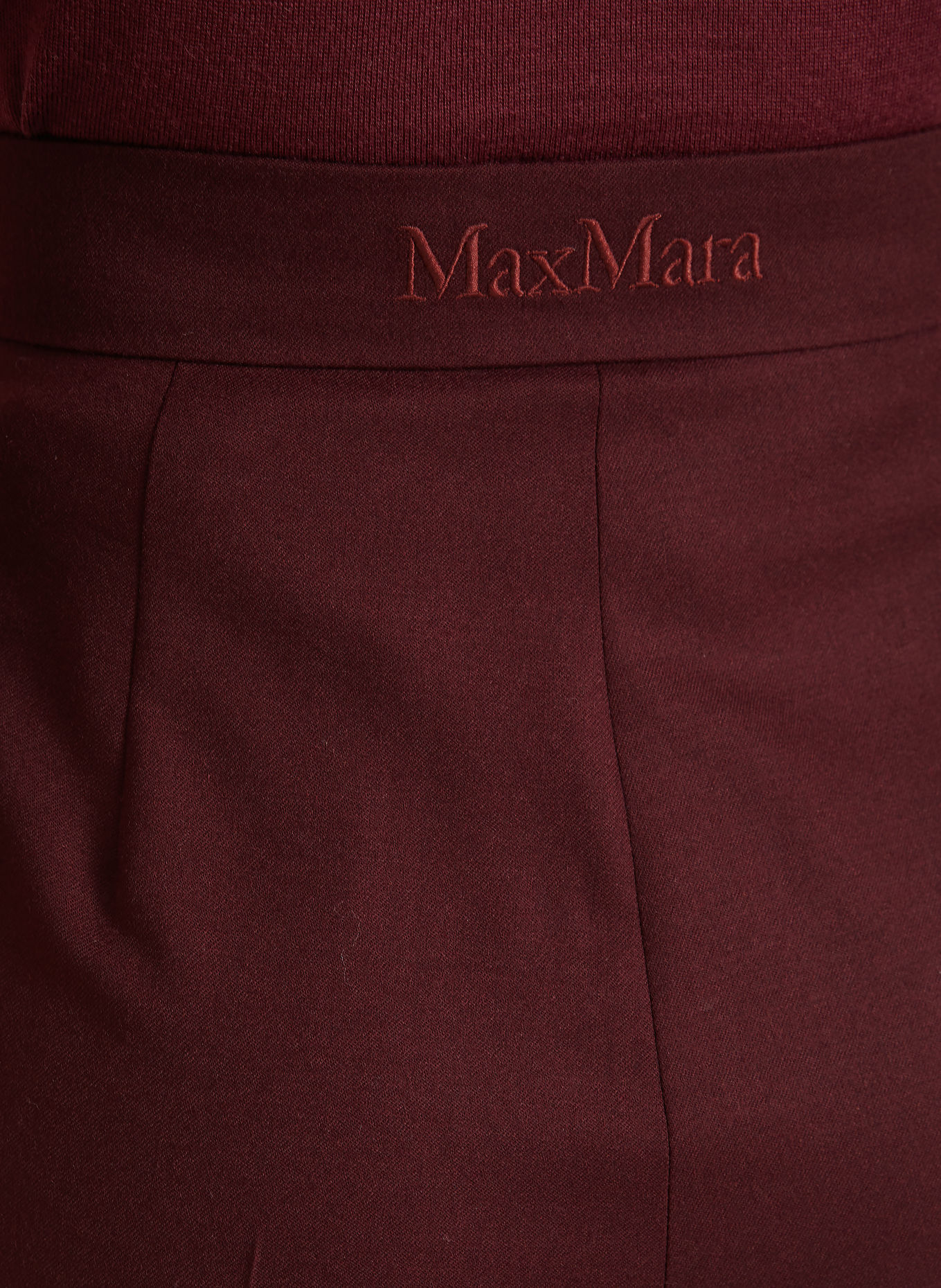 Max Mara Pantalon palazzo EXTRA: ROUGE FONCÉ