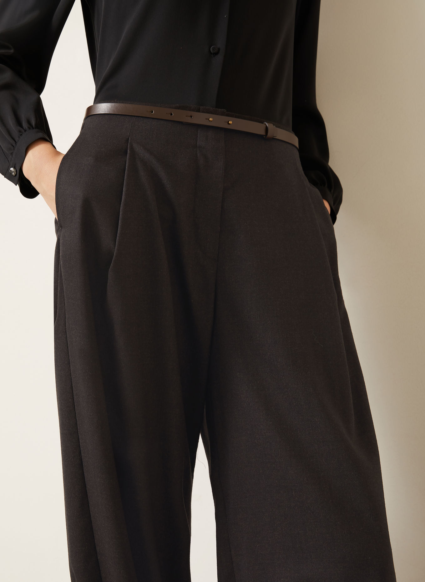 Max Mara Hose PERGOLA: DUNKELGRAU