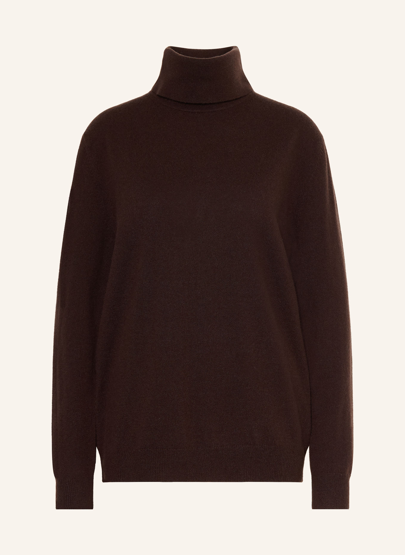 Max Mara Pull à col roulé OTTELIA en cachemire: MARRON FONCÉ