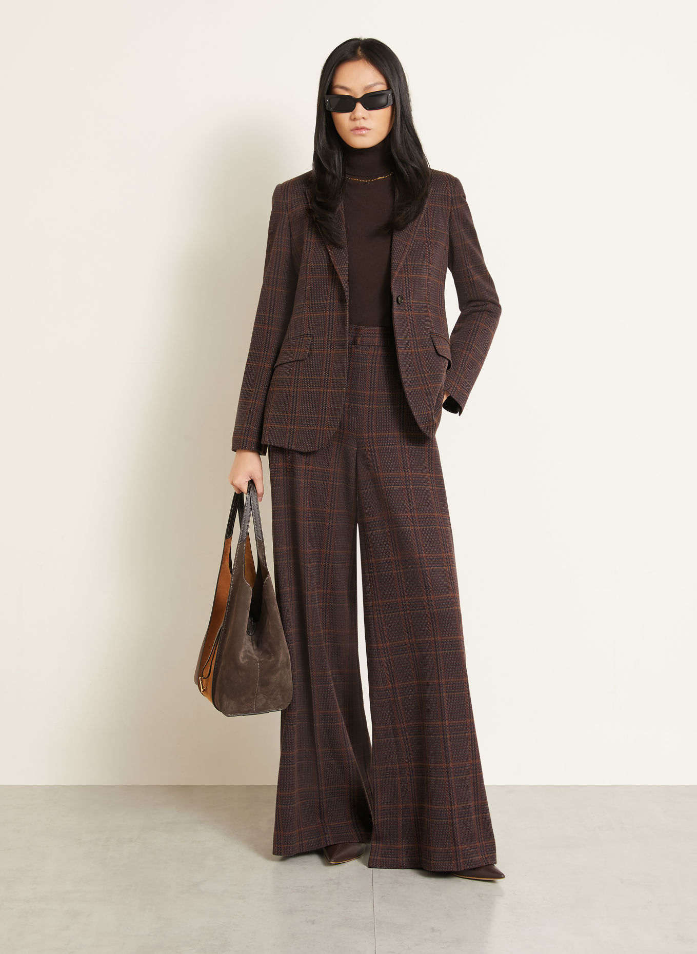 Max Mara ABATE Jersey Blazer: DARK RED / BROWN