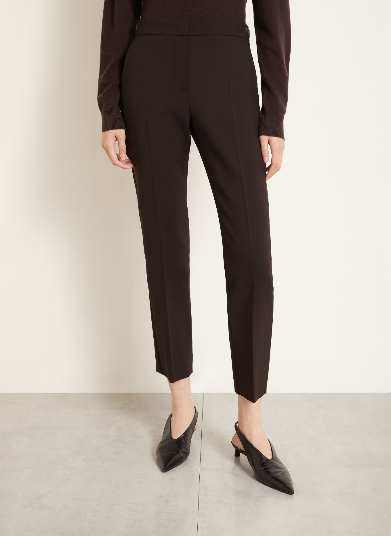 Max Mara Pantalon ACINO: MARRON FONCÉ