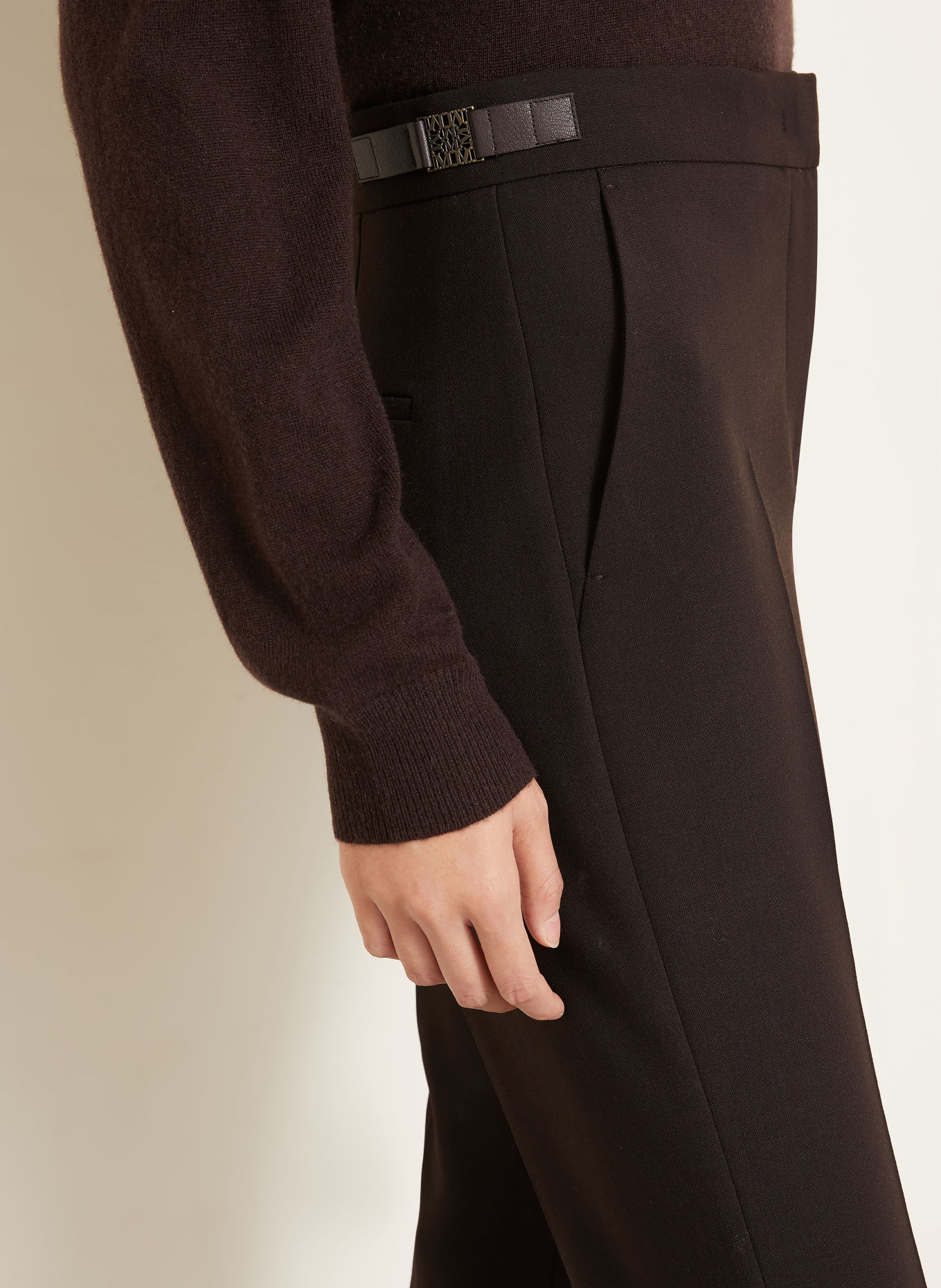 Max Mara Pantalon ACINO: MARRON FONCÉ