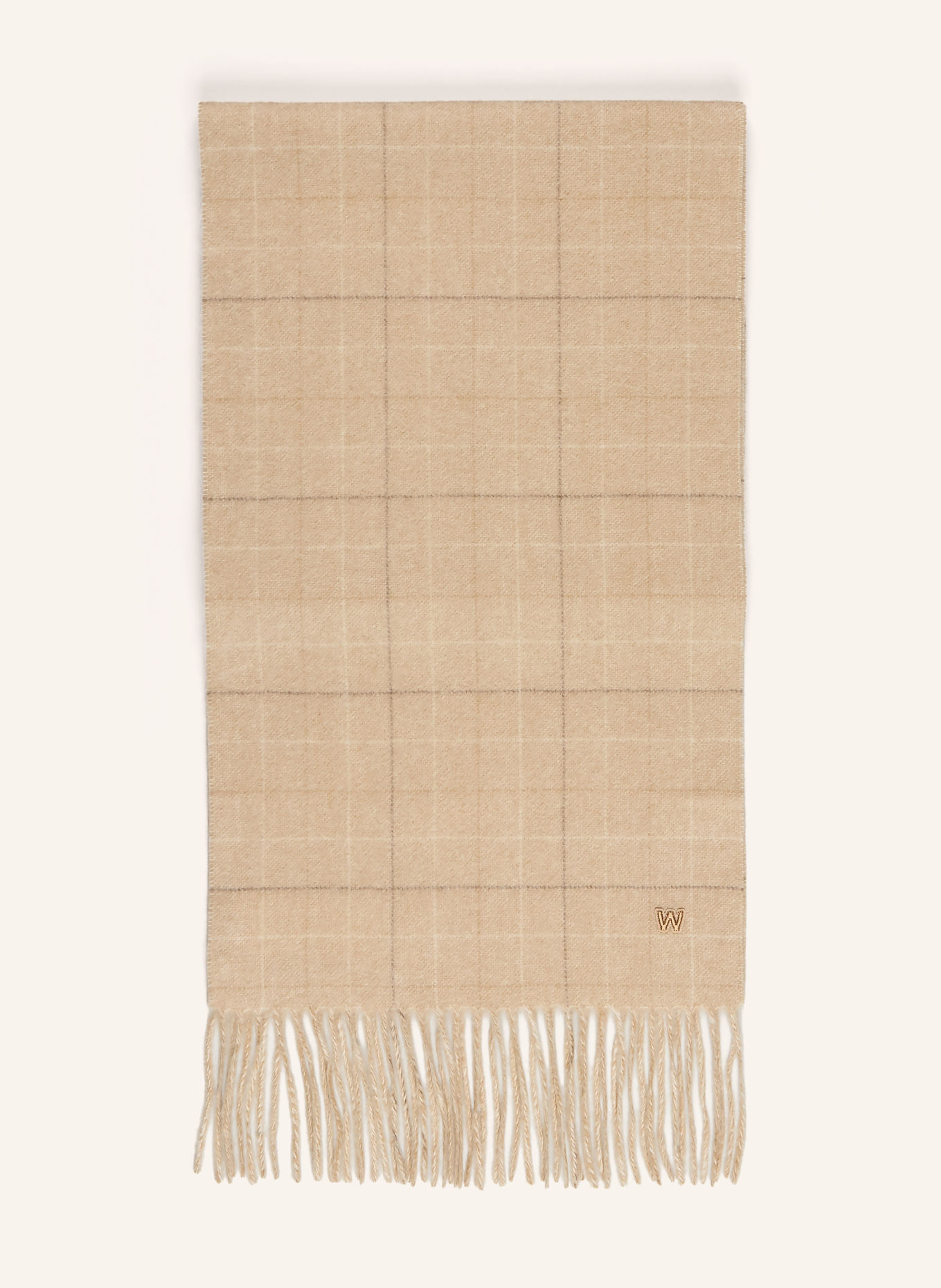 WEEKEND Max Mara Kasjmier sjaal CATONE: BEIGE / DONKERGRIJS