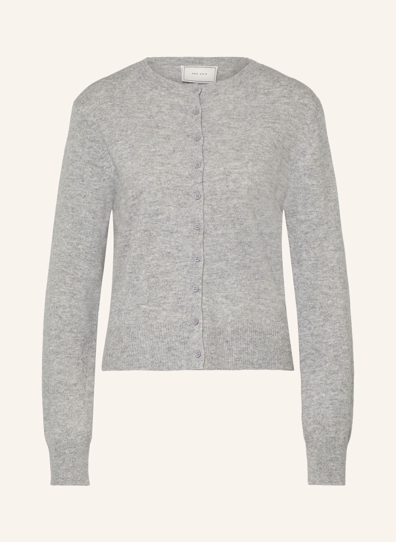 NEO NOIR Vest BINA met kasjmier: GRIJS