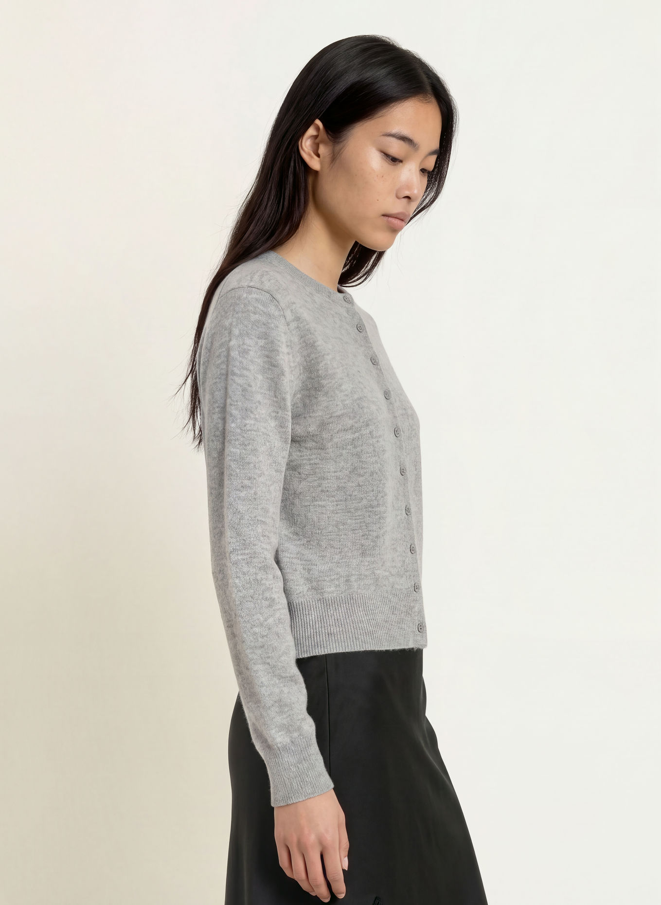 NEO NOIR Vest BINA met kasjmier: GRIJS