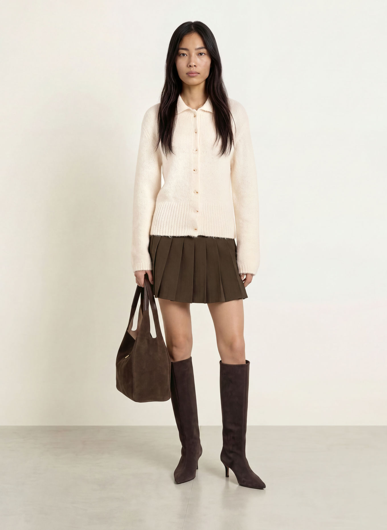 NEO NOIR Strickjacke RAMERA: CREME