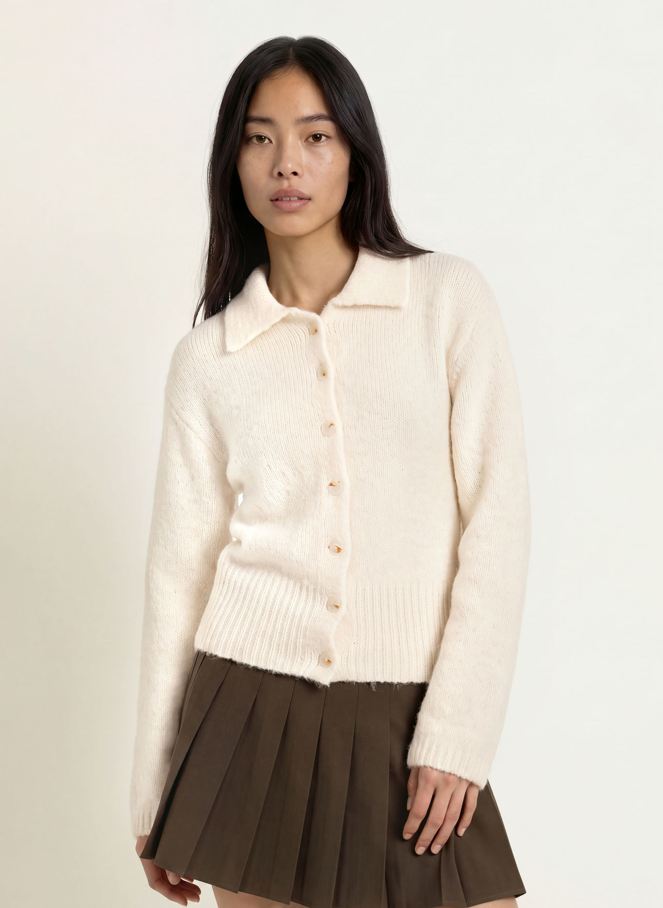 NEO NOIR Strickjacke RAMERA: CREME