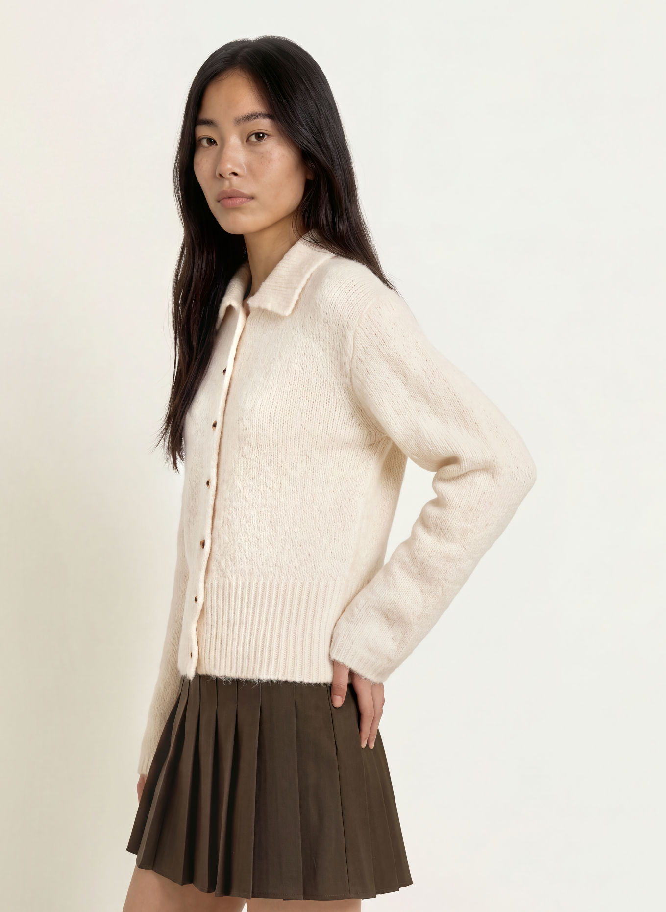 NEO NOIR Strickjacke RAMERA: CREME