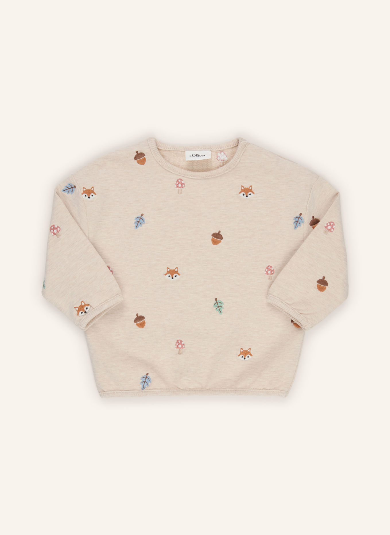 s.Oliver RED Sweatshirt: CREAM / BROWN / MINT