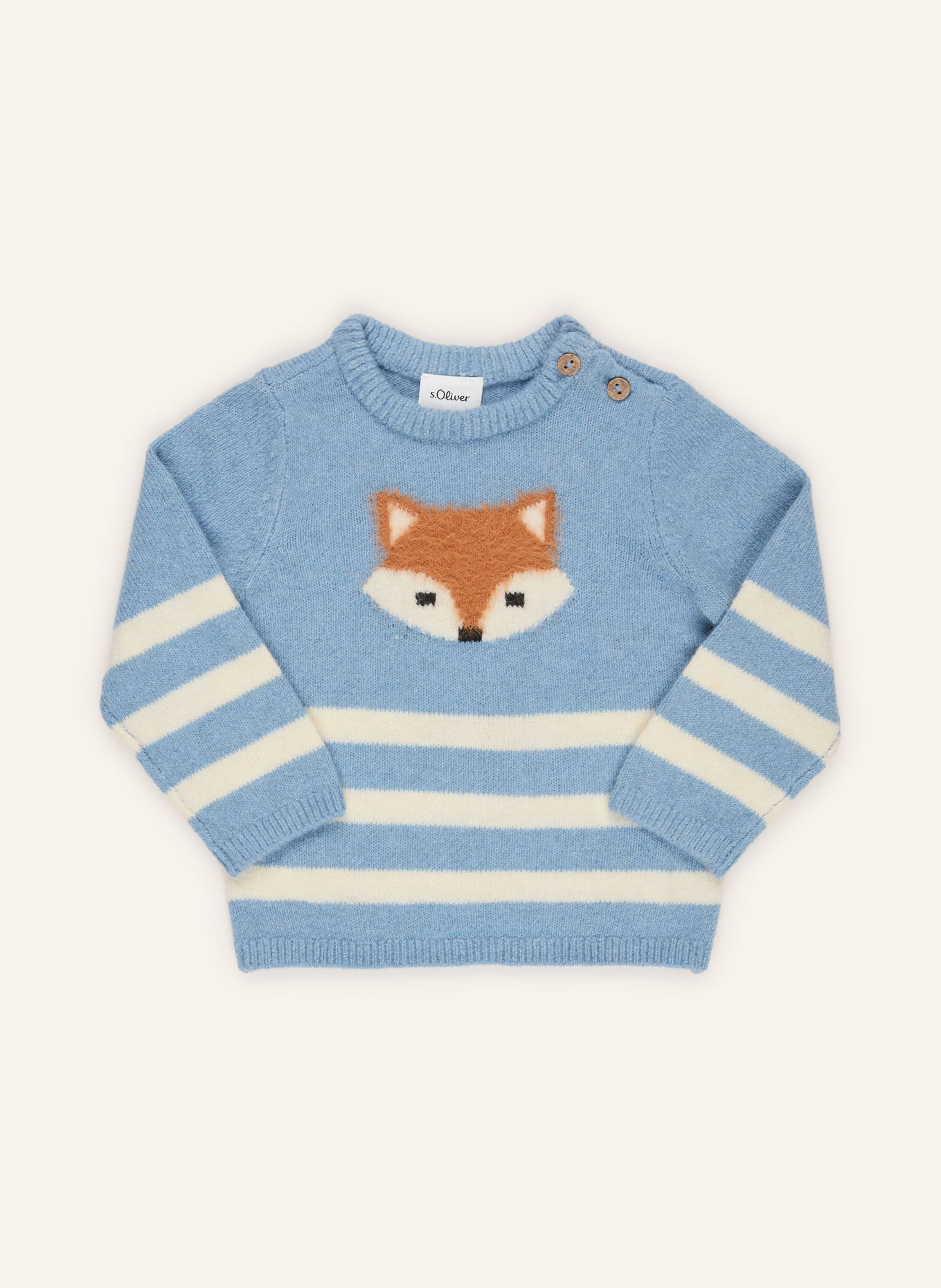 s.Oliver RED Trui: BLAUW / LICHTBRUIN / ECRU
