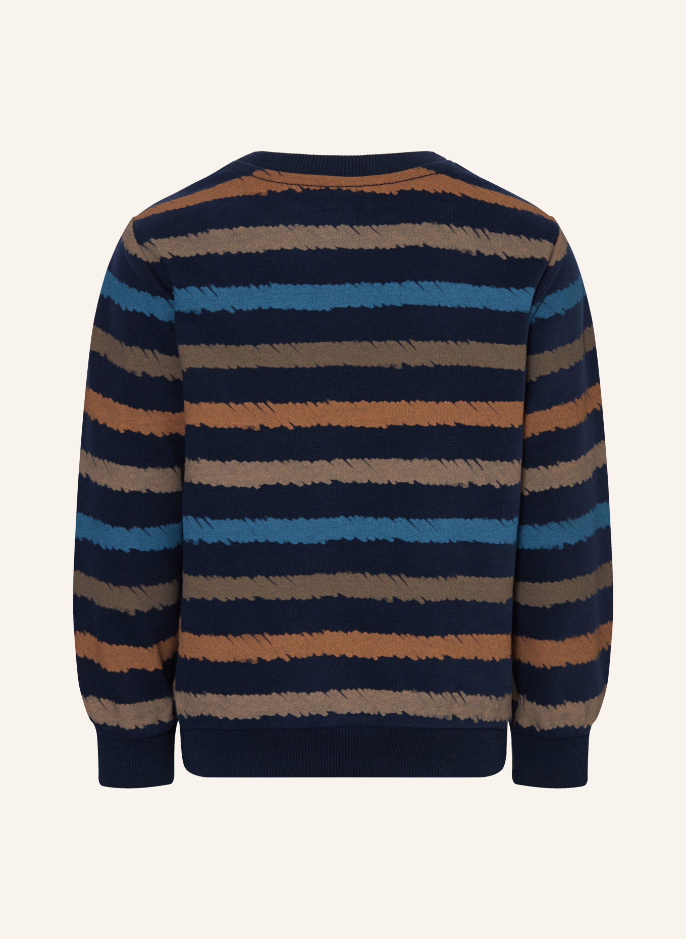 s.Oliver RED Sweatshirt: DUNKELBLAU / BEIGE / ORANGE