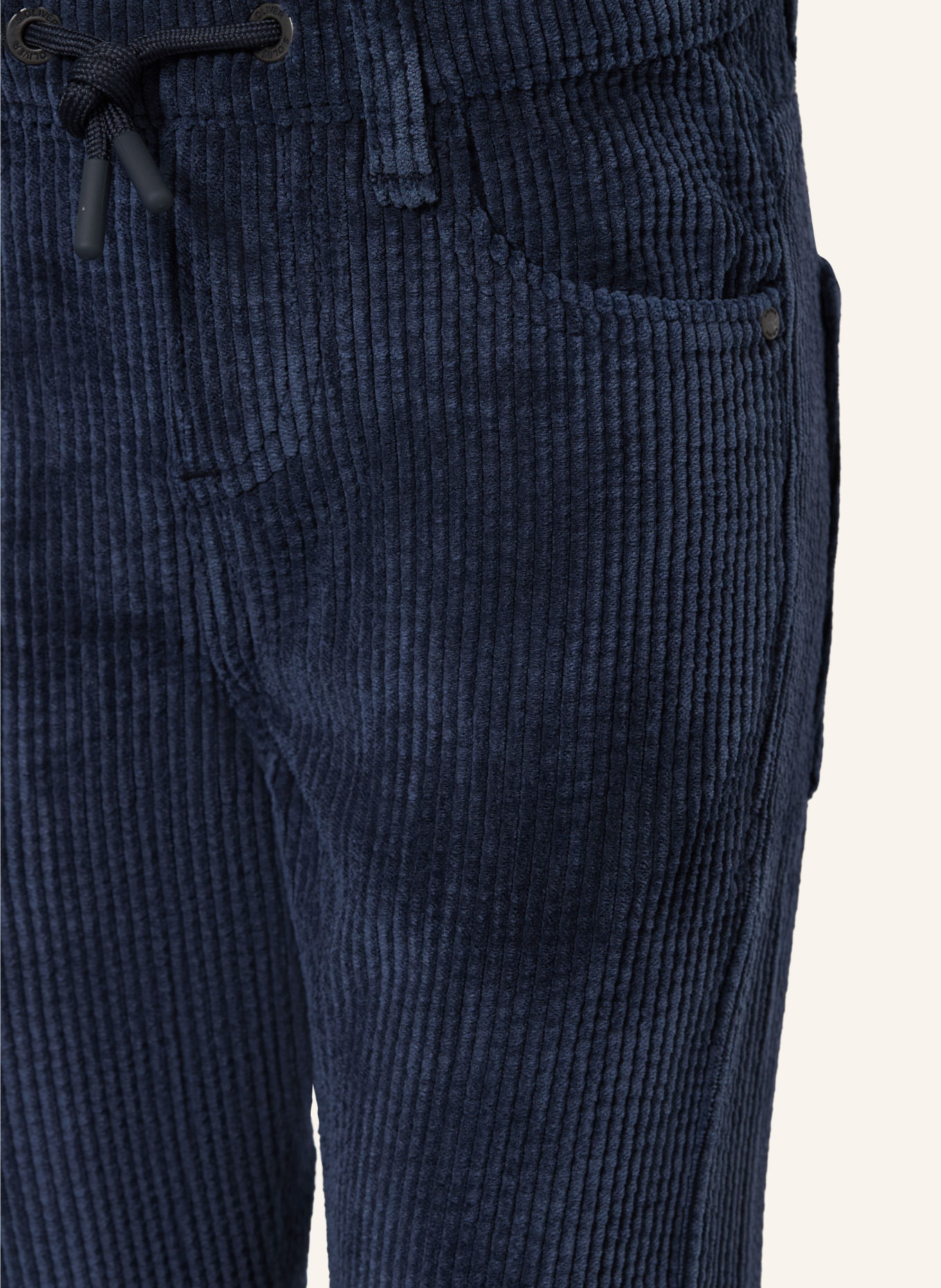 s.Oliver RED Kordové kalhoty Regular Fit: TMAVĚ MODRÁ