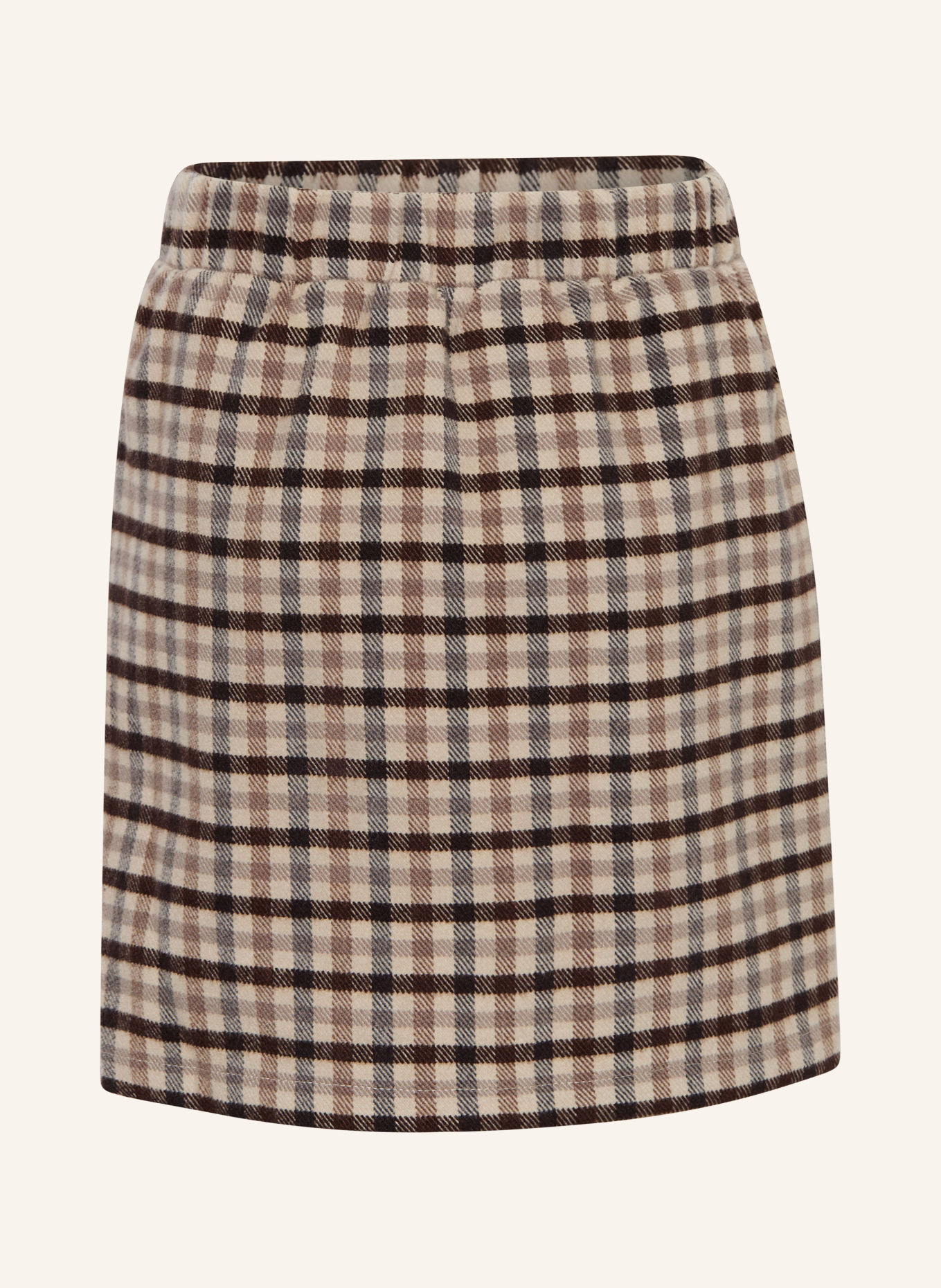 s.Oliver RED Flanellen rok: MARRON FONCÉ / BEIGE
