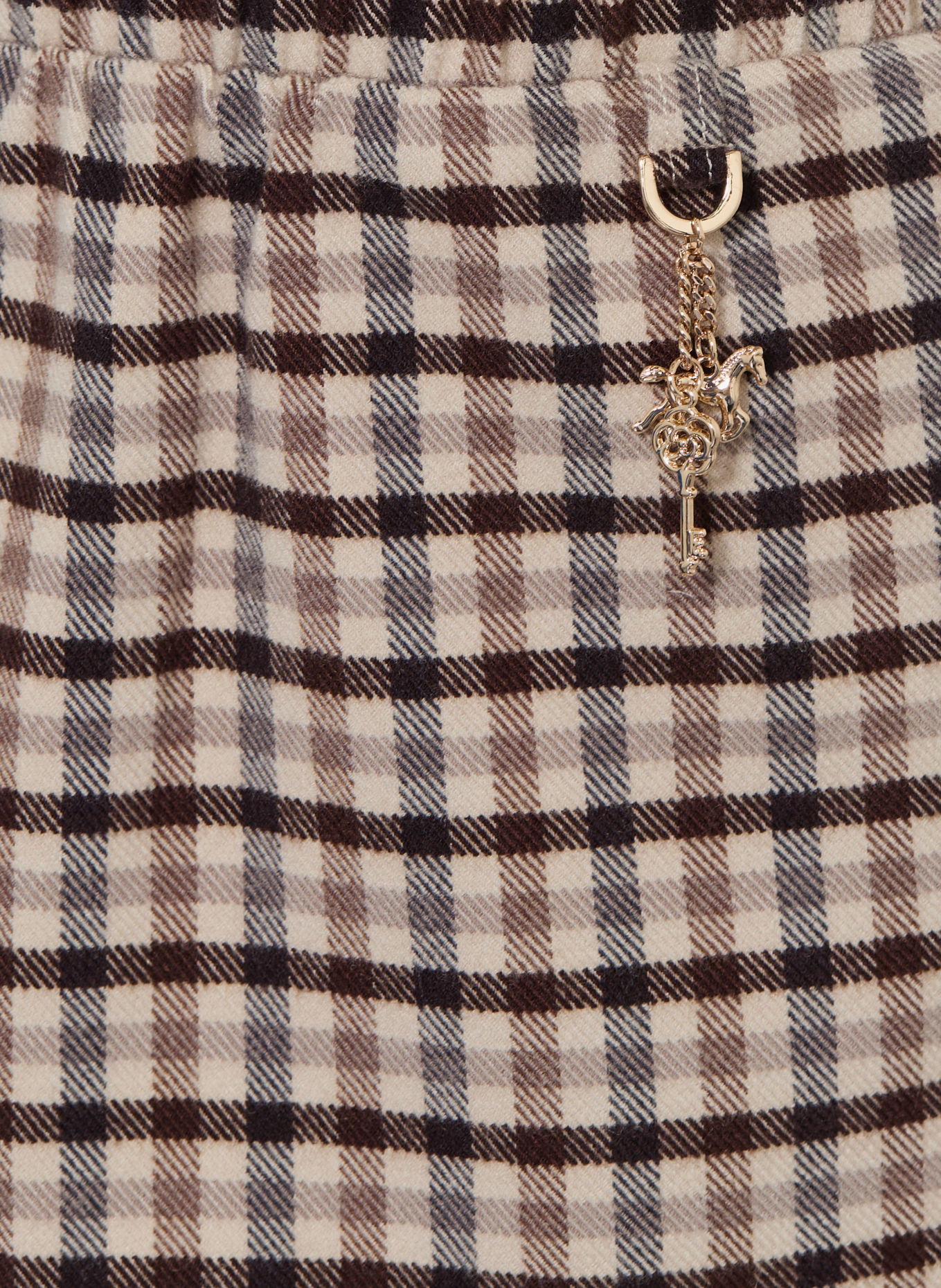 s.Oliver RED Flanellen rok: MARRON FONCÉ / BEIGE