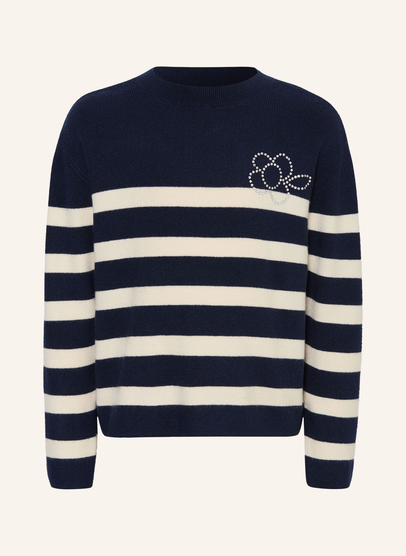s.Oliver RED Trui met sierstenen: DONKERBLAUW / WIT