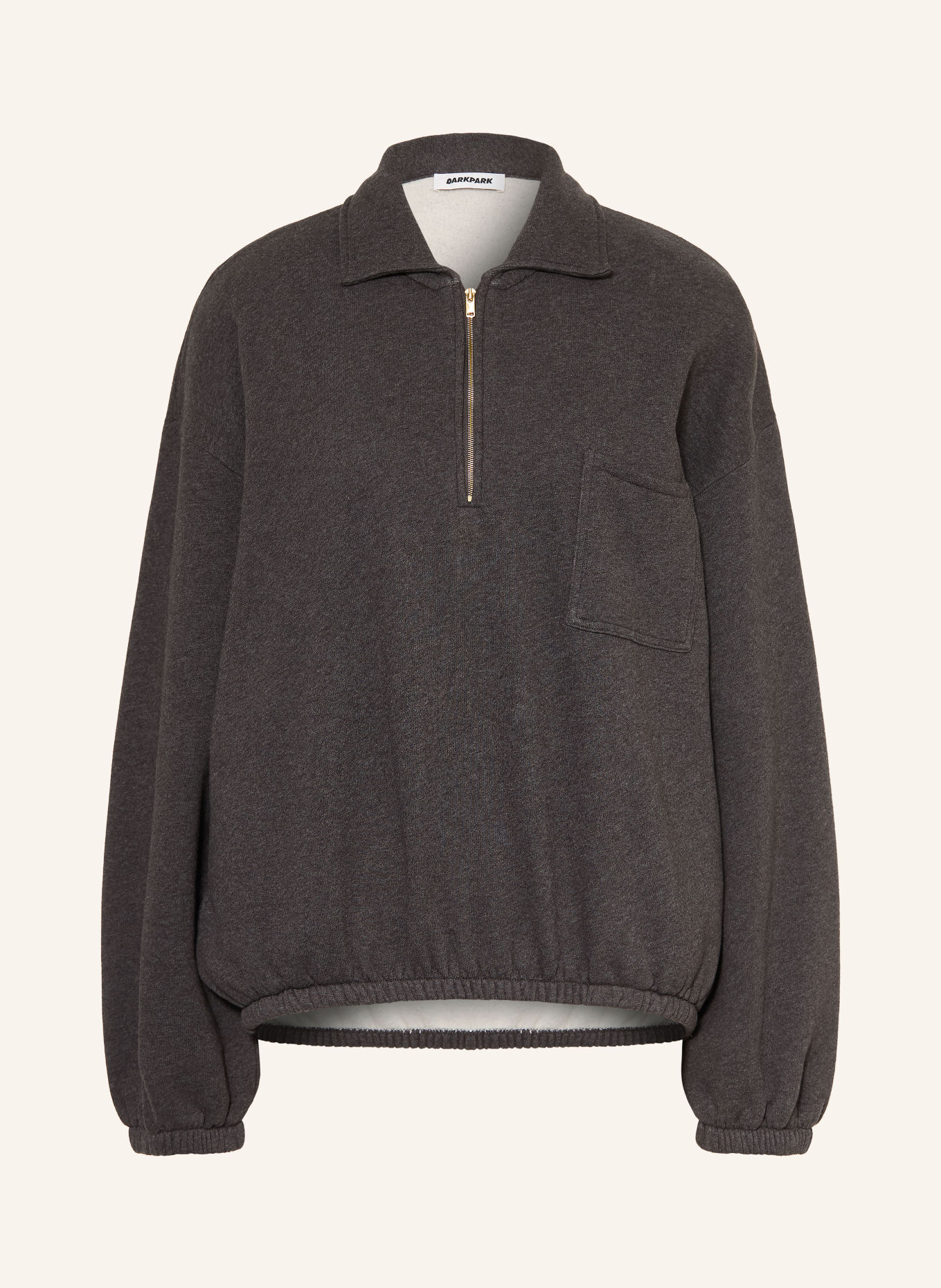 DARKPARK Sweat-Poloshirt ALVA: DUNKELGRAU