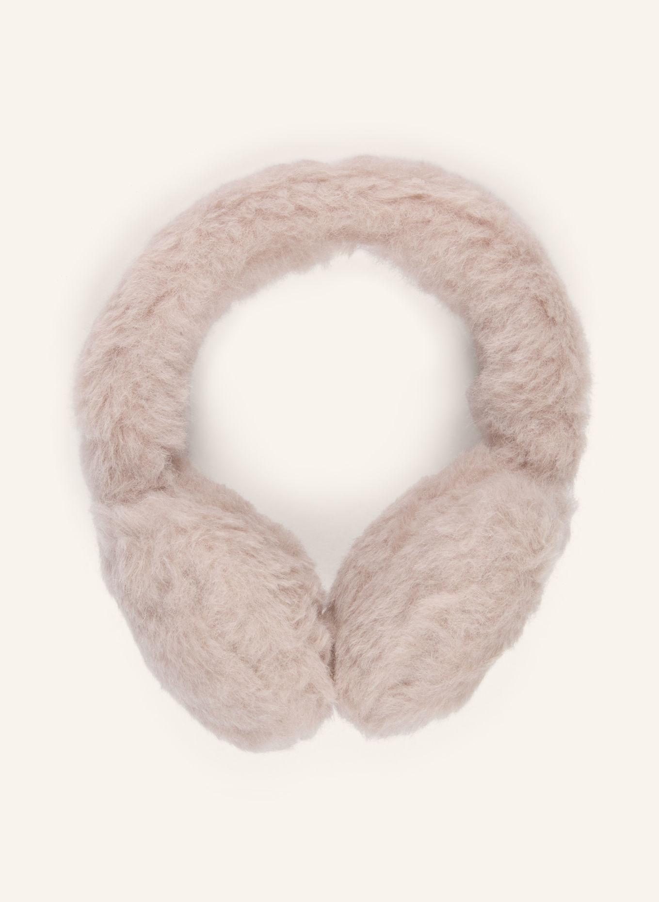 Max Mara MUFFY1 Earmuffs with Alpaca: BEIGE