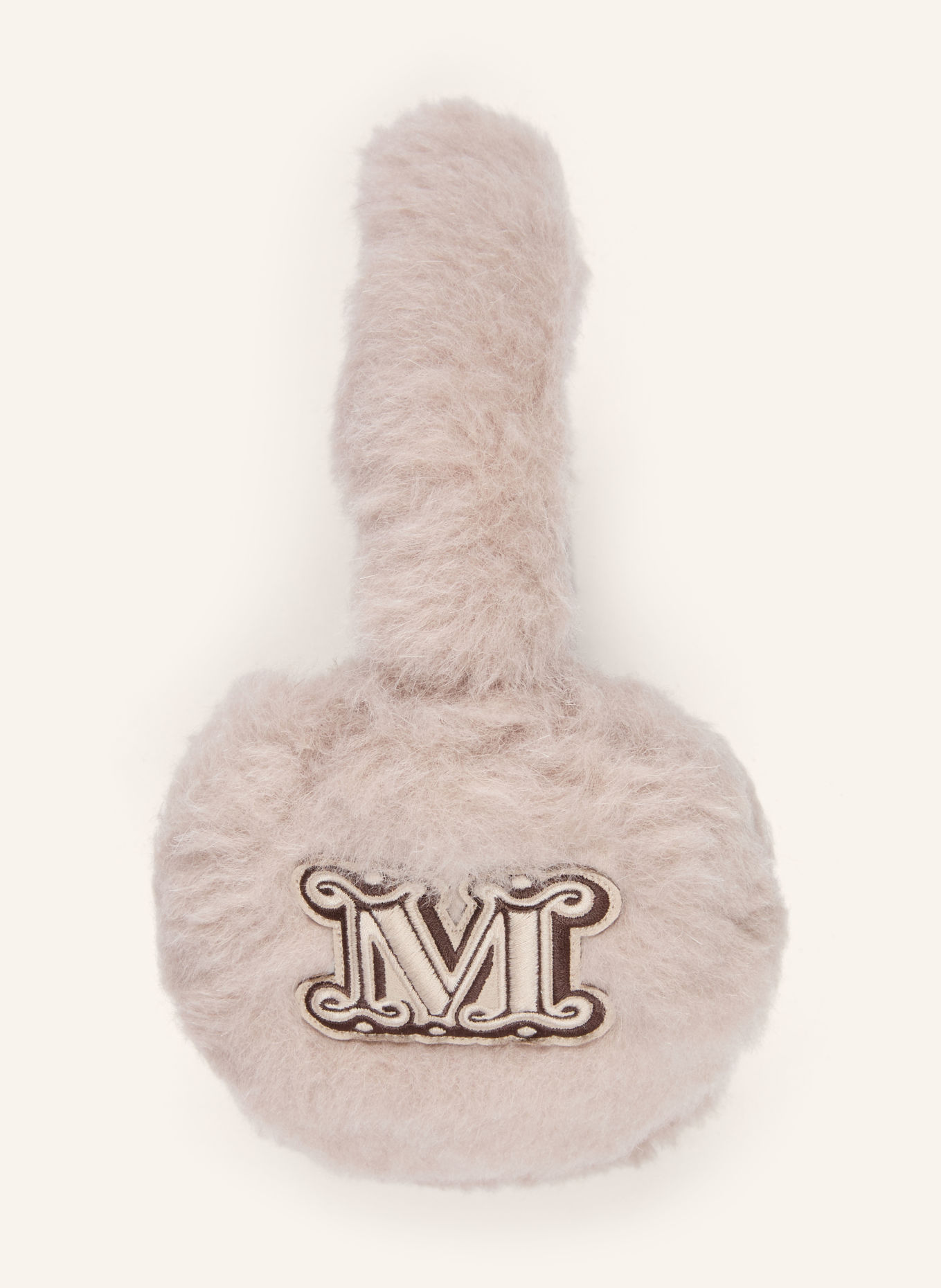 Max Mara MUFFY1 Earmuffs with Alpaca: BEIGE