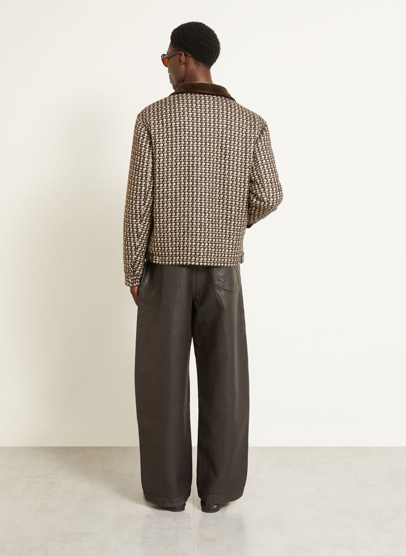 DOLCE & GABBANA Overjacket: DUNKELBRAUN / BEIGE