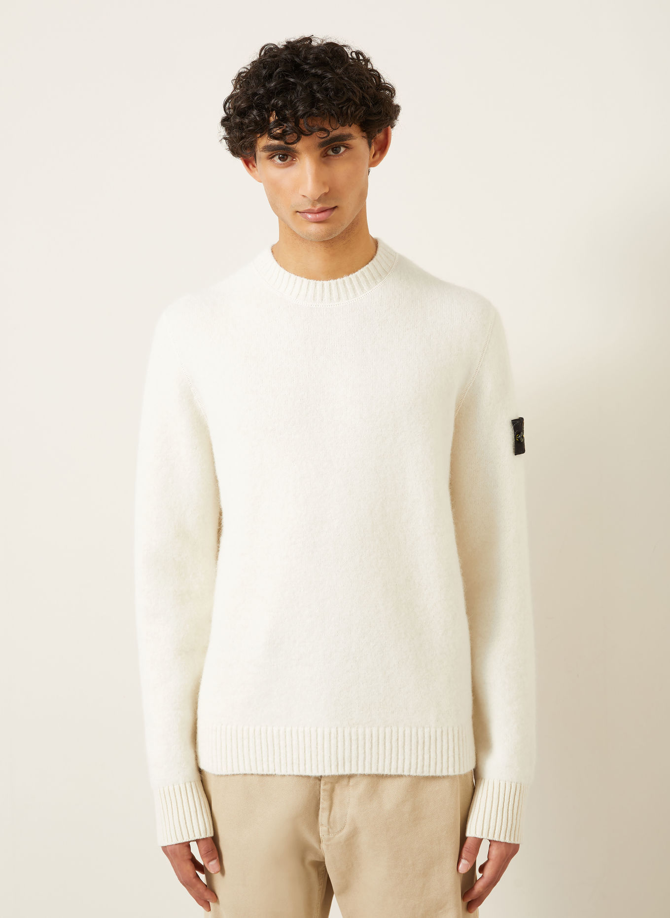 STONE ISLAND Sweater: CREAM