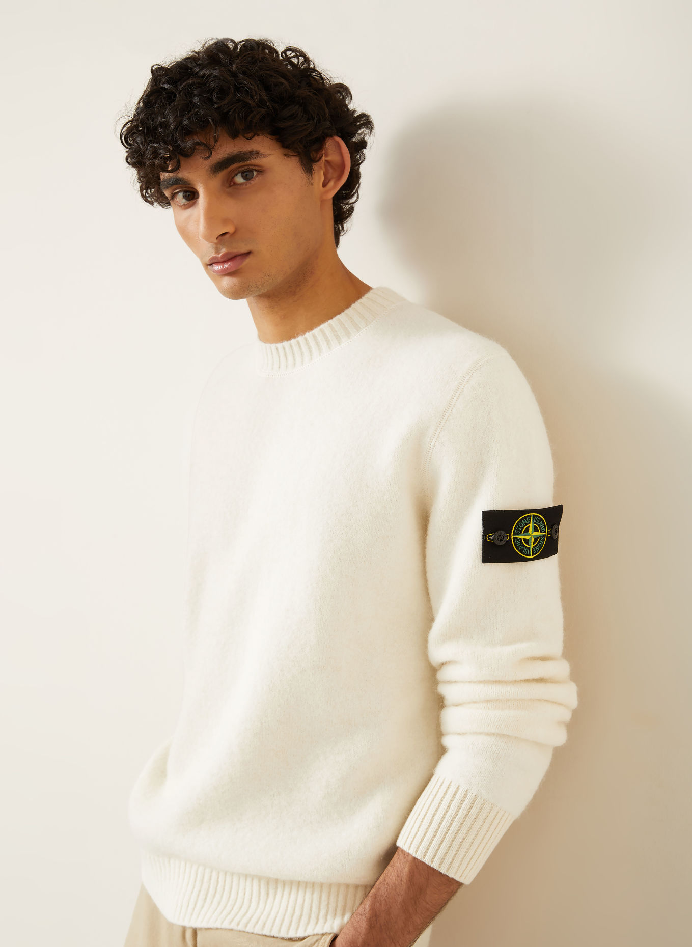 STONE ISLAND Sweater: CREAM