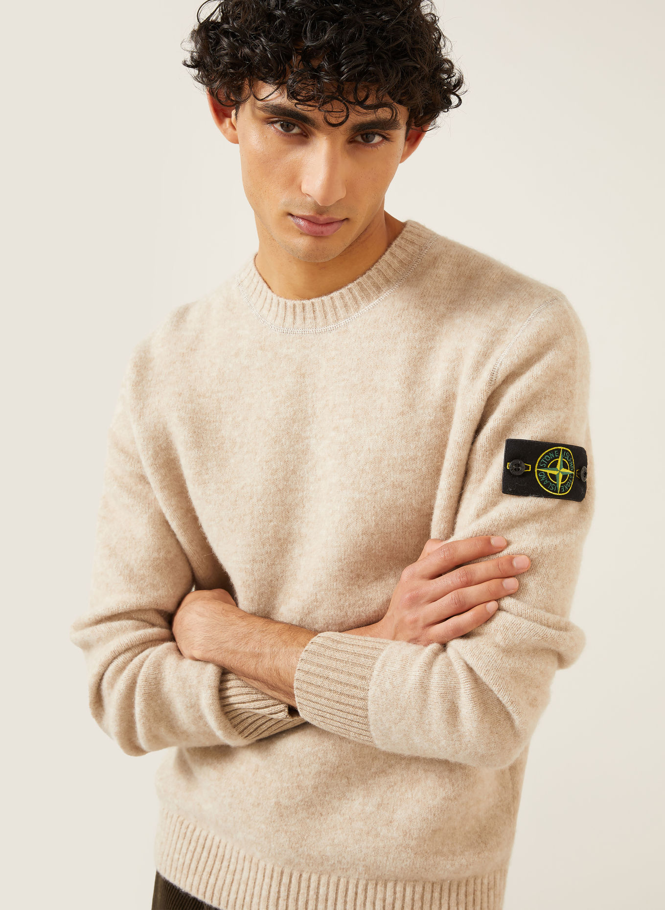STONE ISLAND Pullover: BEIGE