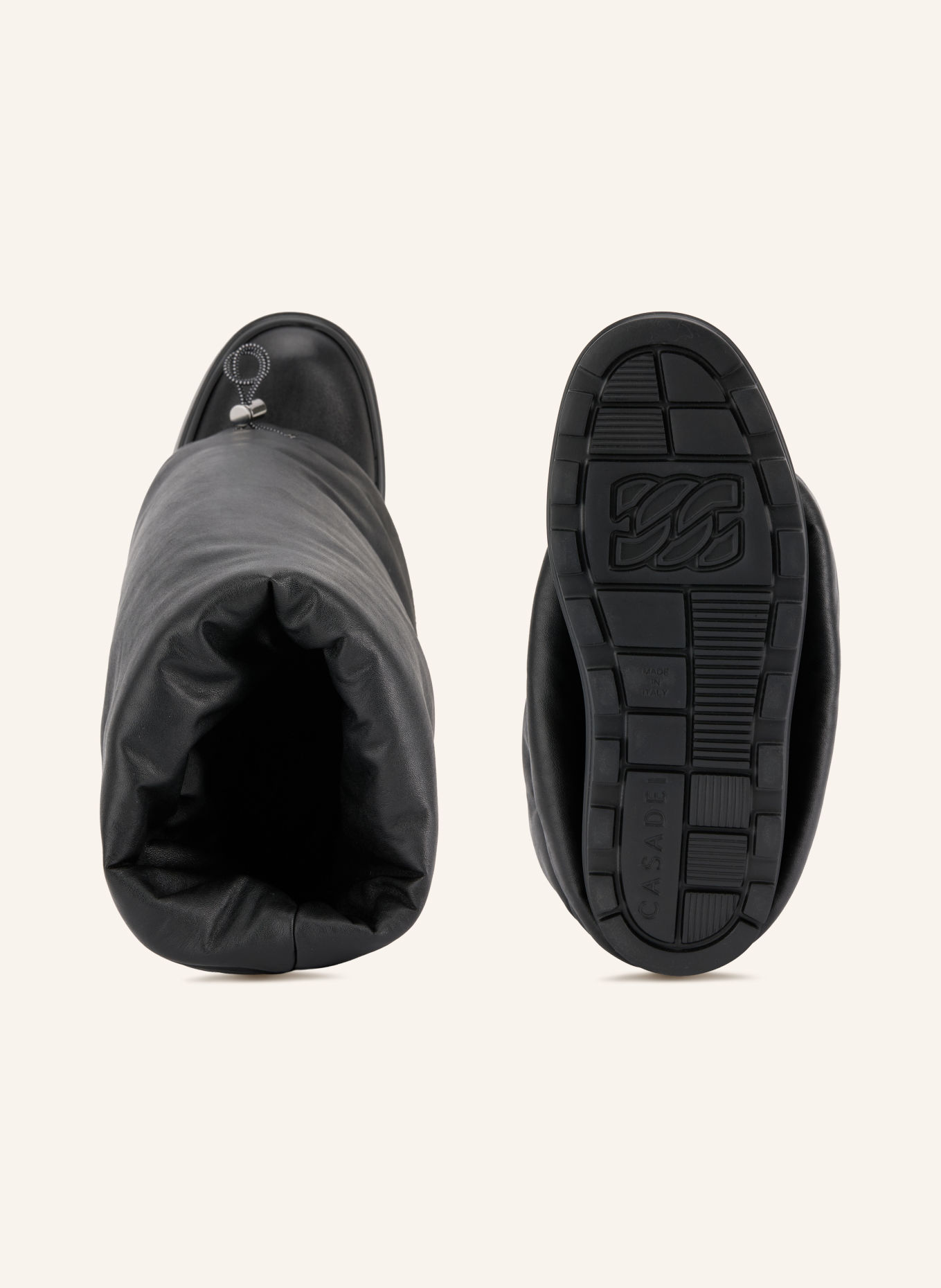 CASADEI Plateau-Boots COURTNEY: ZWART