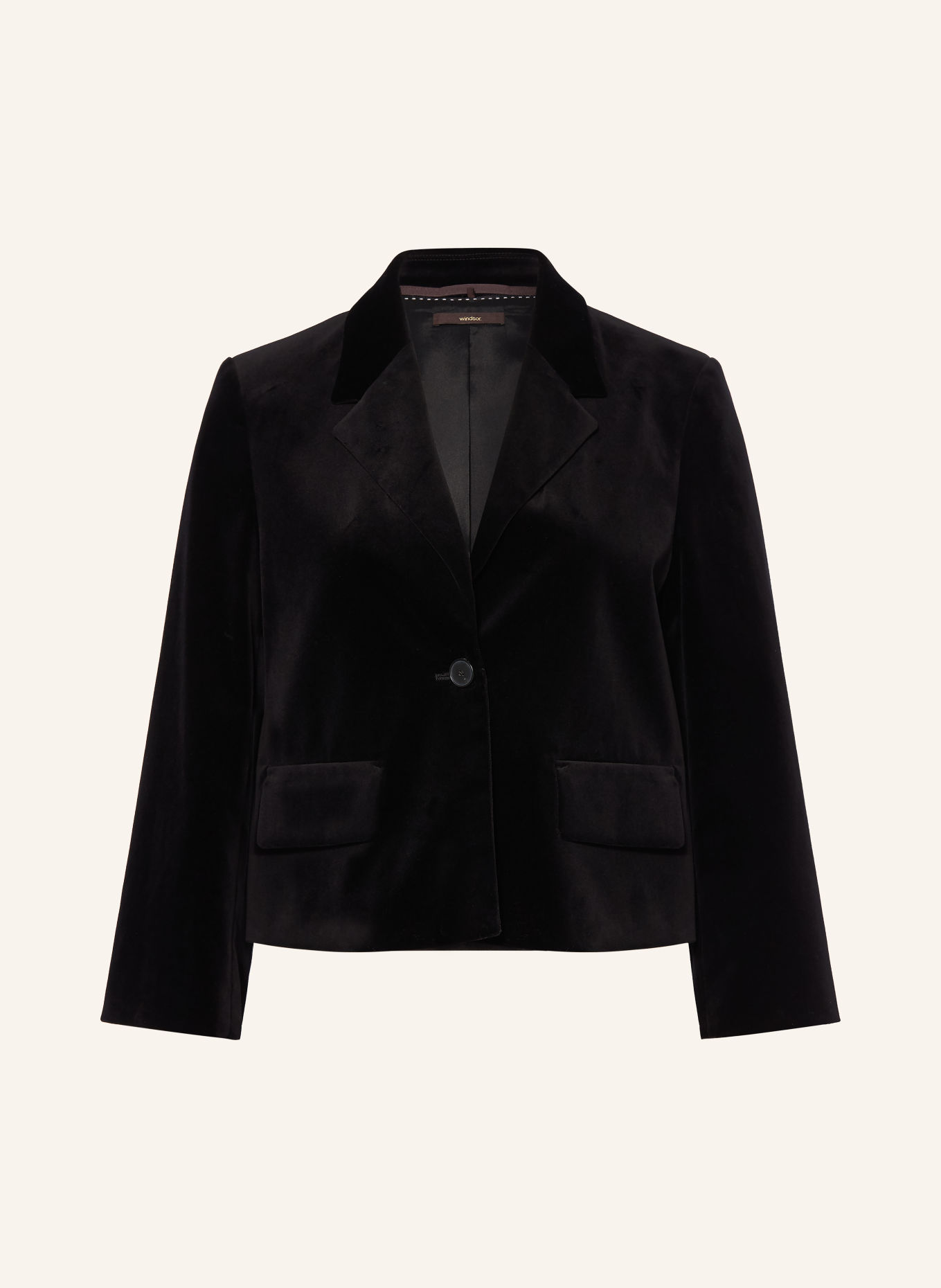 windsor. Velvet Blazer: BLACK
