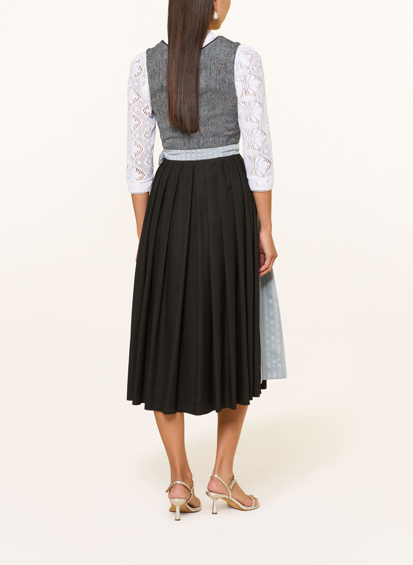 Hammerschmid Dirndl STAFFELSEE: GRAY / BLUE GRAY / BLACK