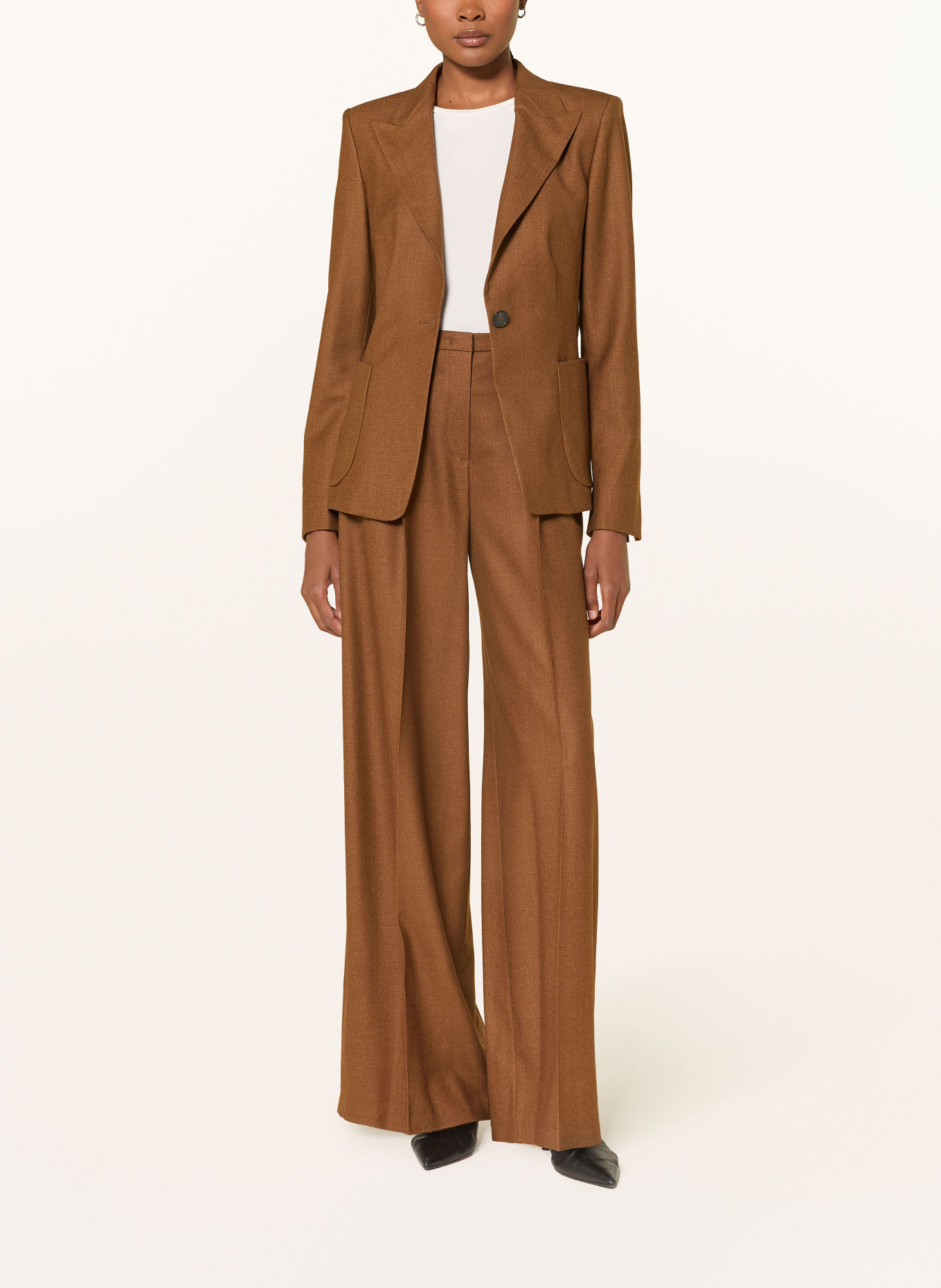 windsor. Marlenehose mit Seide: BRAUN