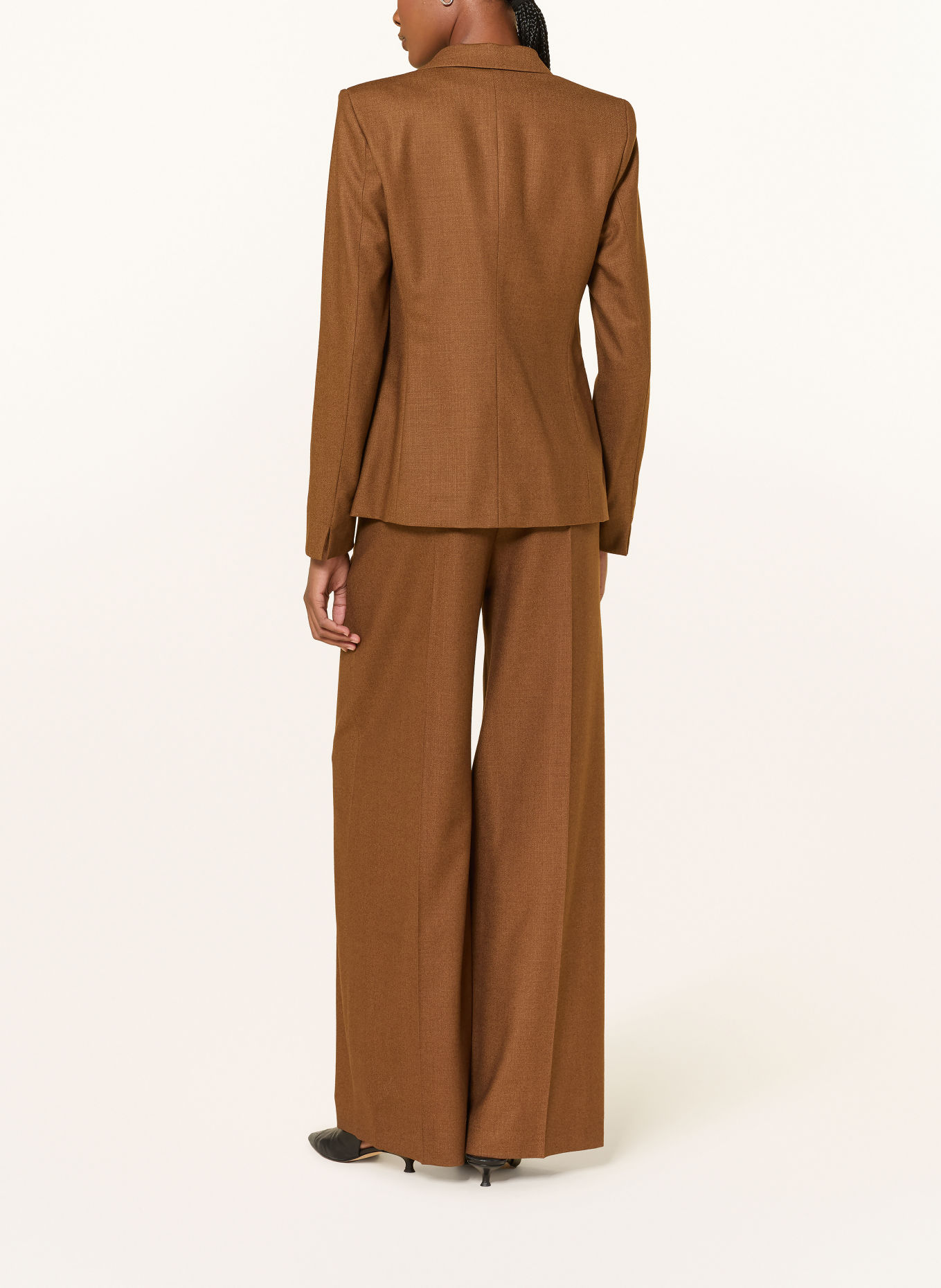 windsor. Marlenehose mit Seide: BRAUN