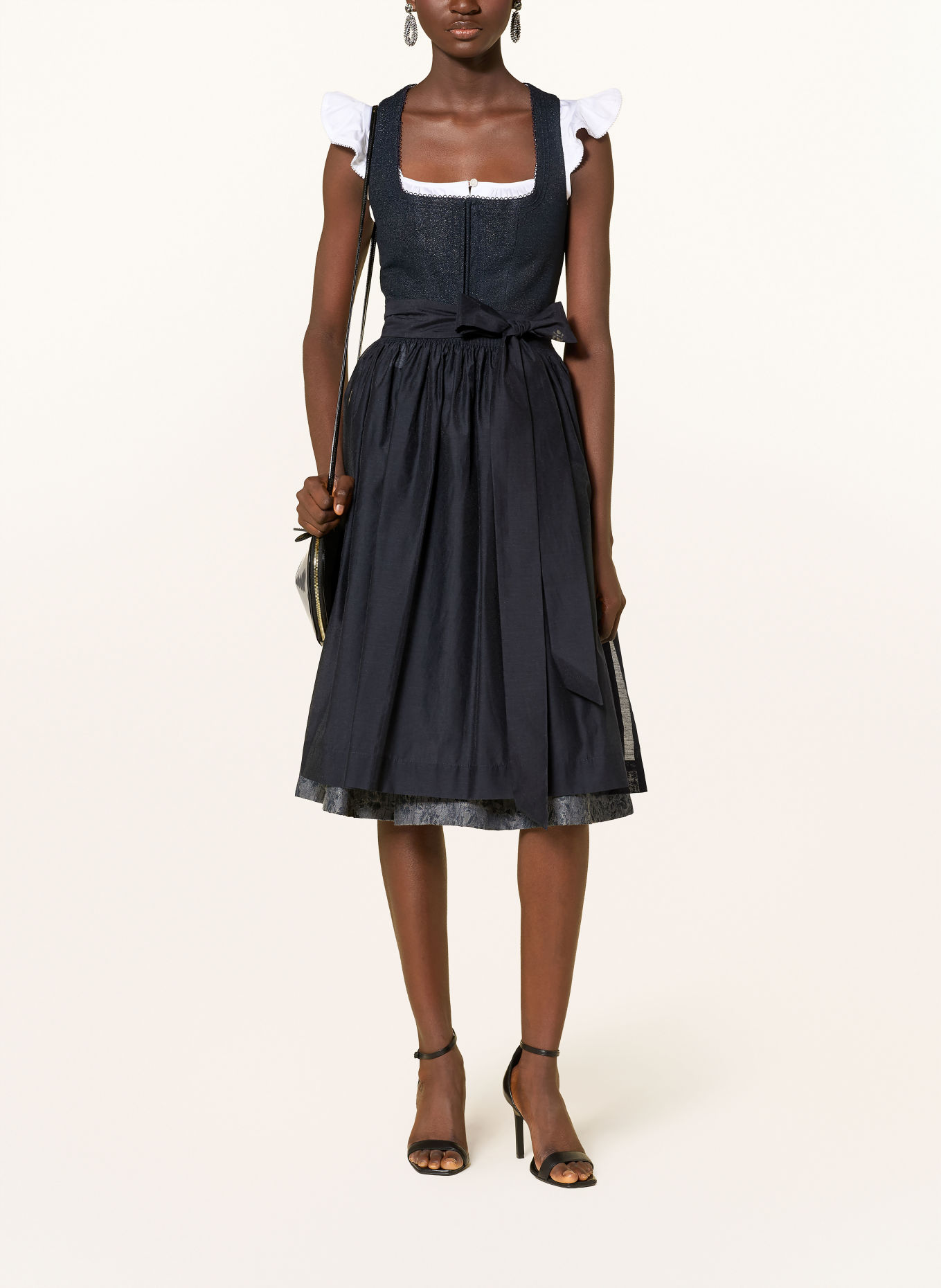 Hammerschmid Dirndl PLATTENSEE: DARK BLUE / GRAY