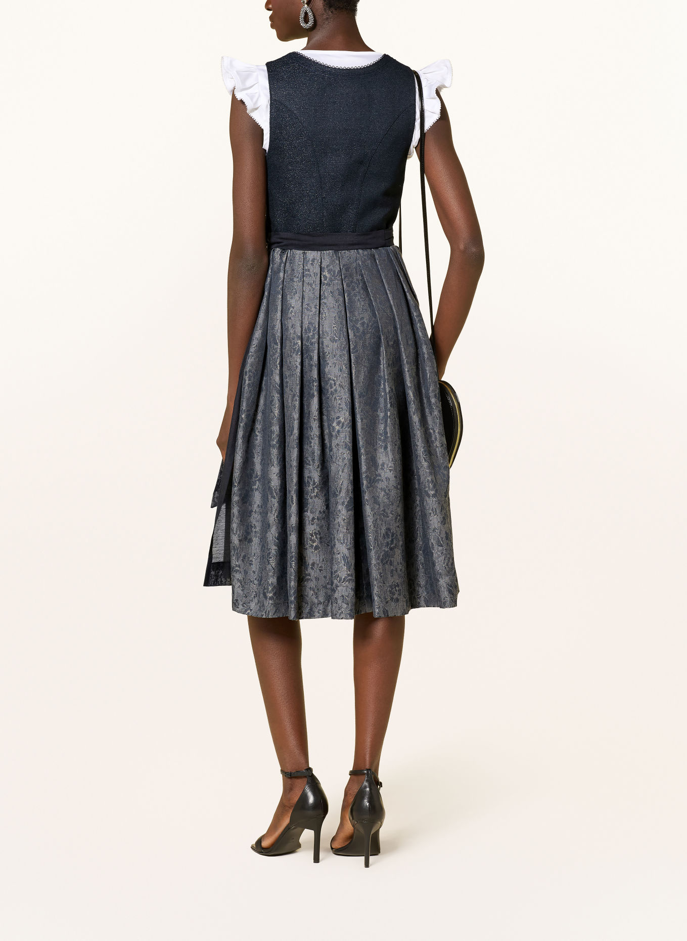 Hammerschmid Dirndl PLATTENSEE: DARK BLUE / GRAY