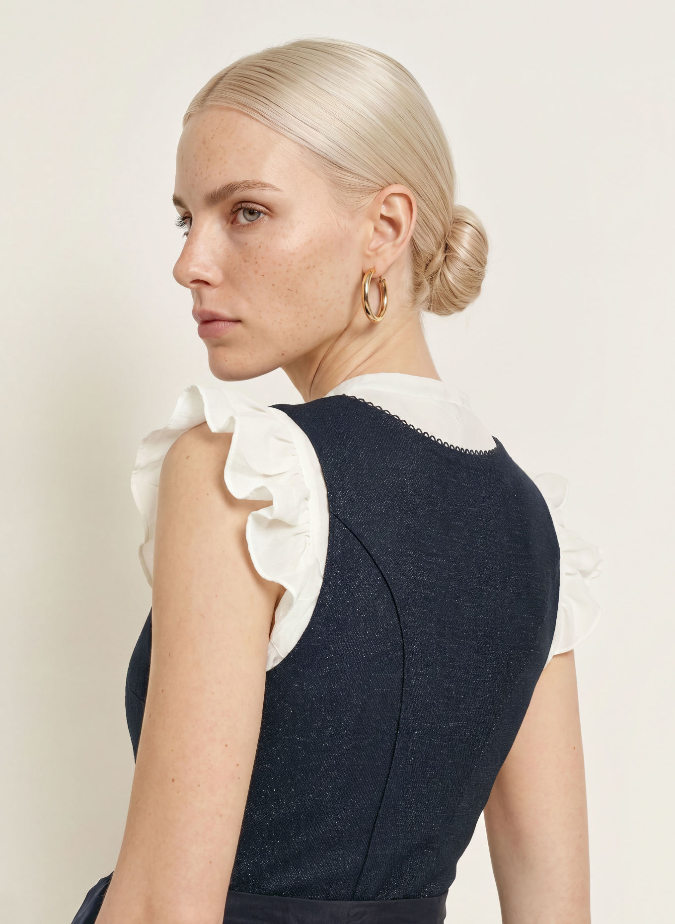 Hammerschmid Dirndl PLATTENSEE: DARK BLUE / GRAY