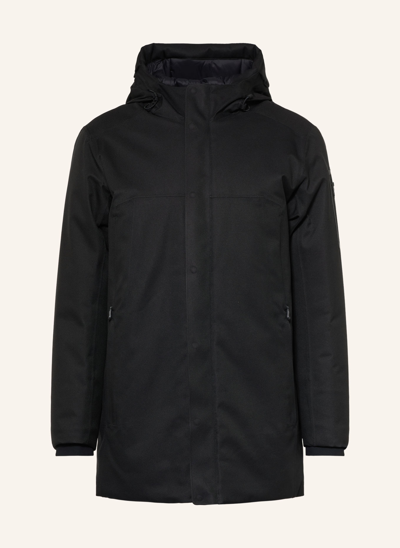BOSS Parka HEXATECH: ČERNÁ