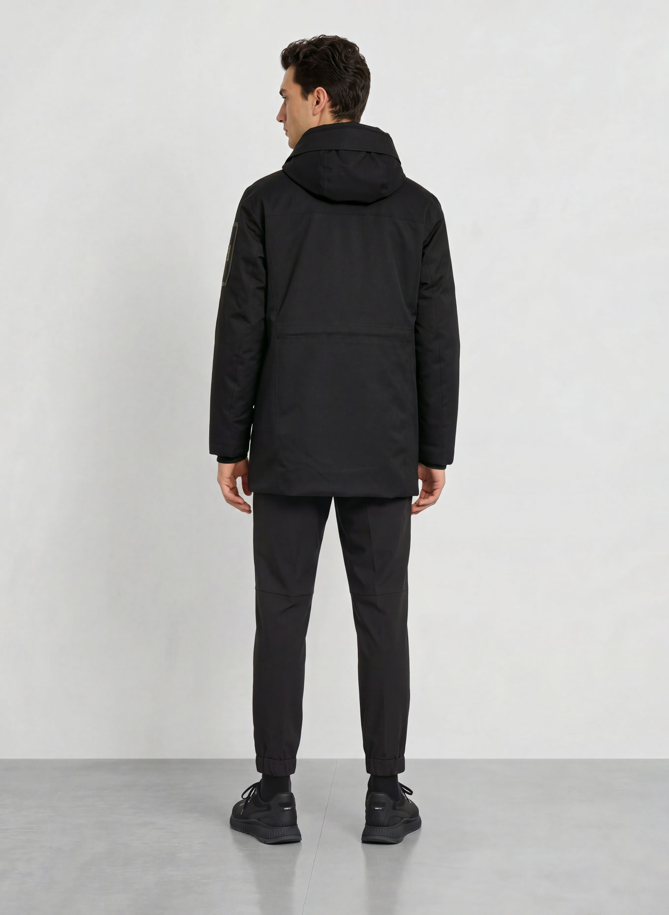 BOSS Parka HEXATECH: ČERNÁ