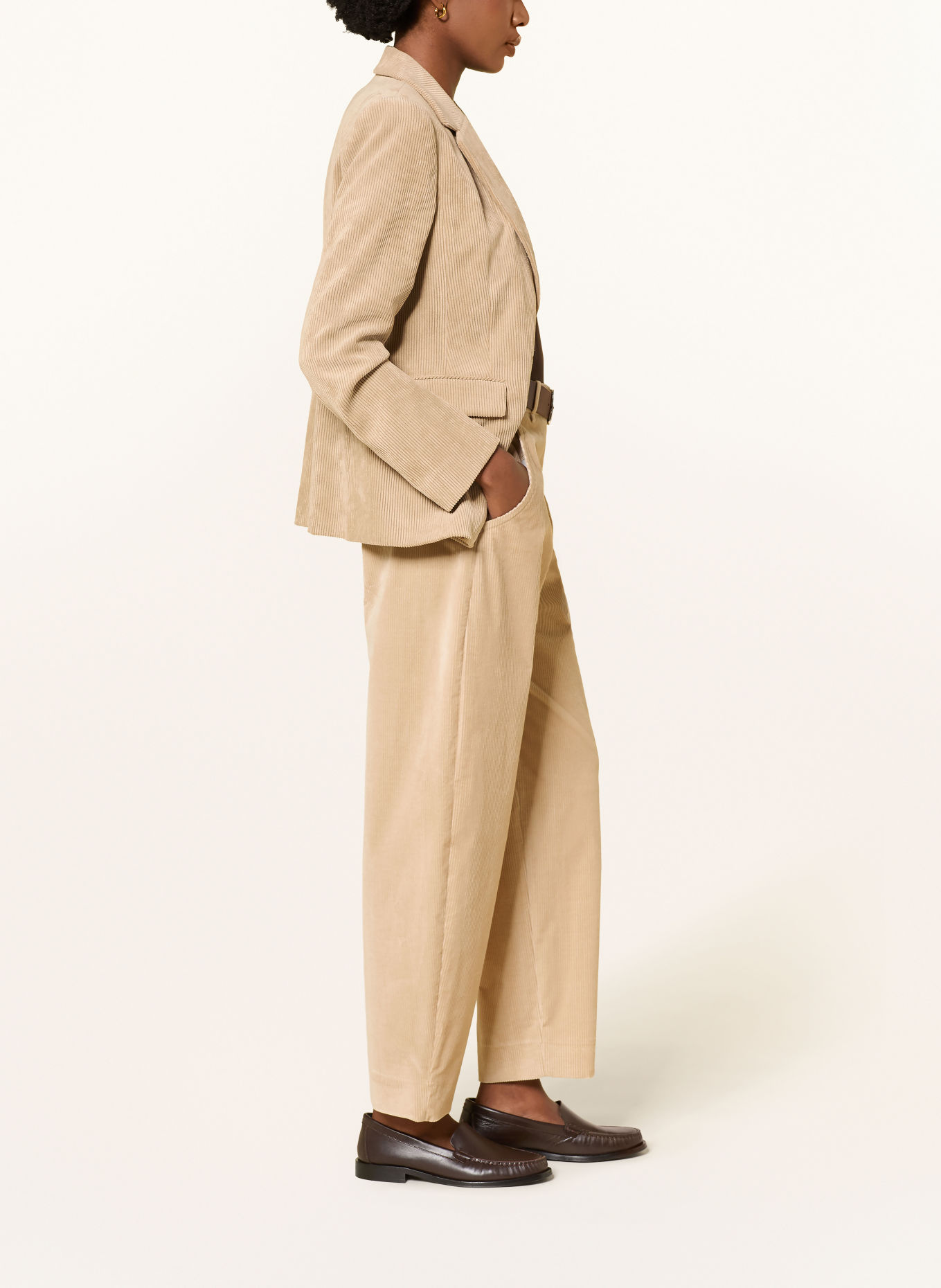 windsor. Pantalon en velours côtelé: CHAMEAU